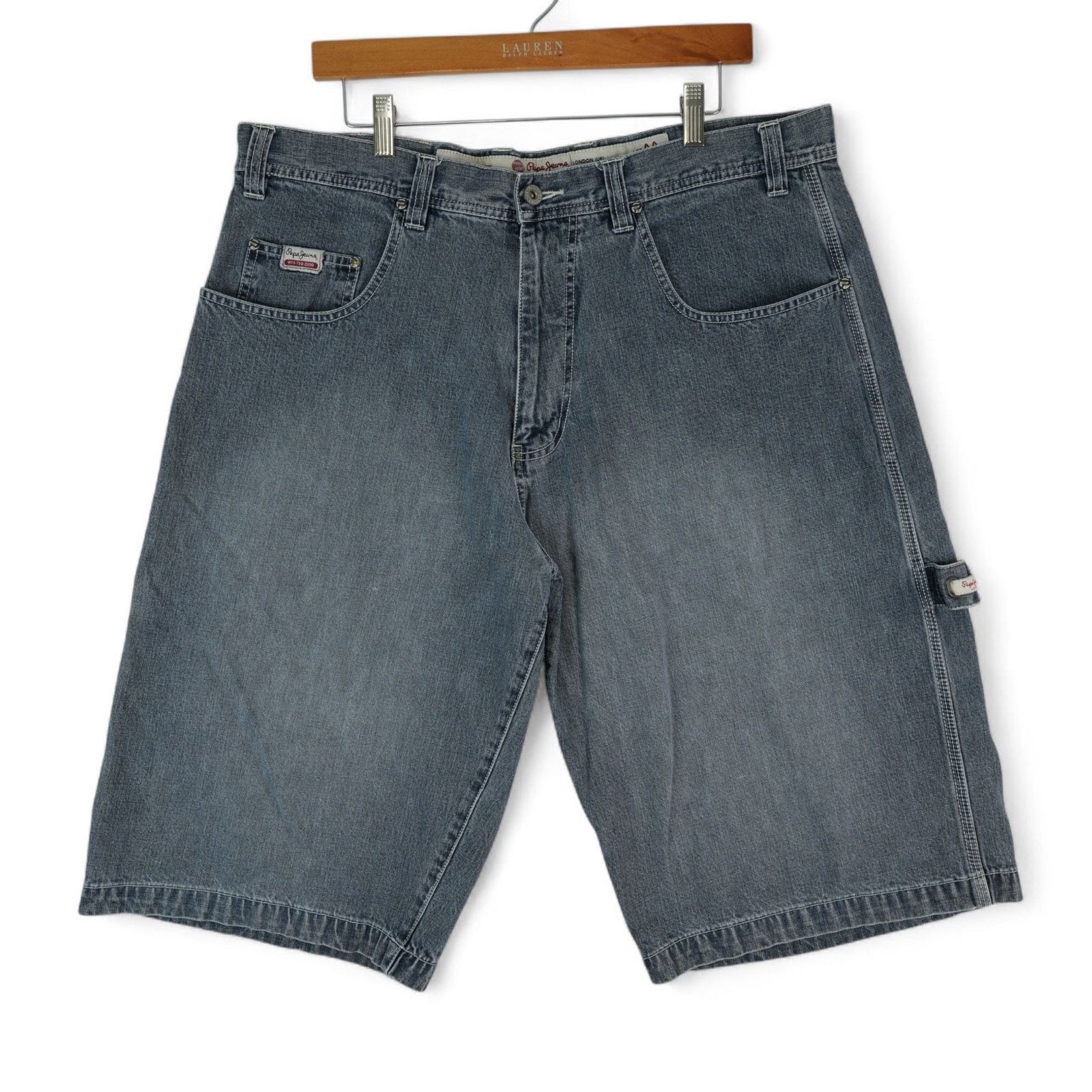 Pepe Jeans Vtg Pepe Jeans London Shorts 38x14.5 Carpenter Utility Y2K Size US 38 / EU 54 - 2 Thumbnail
