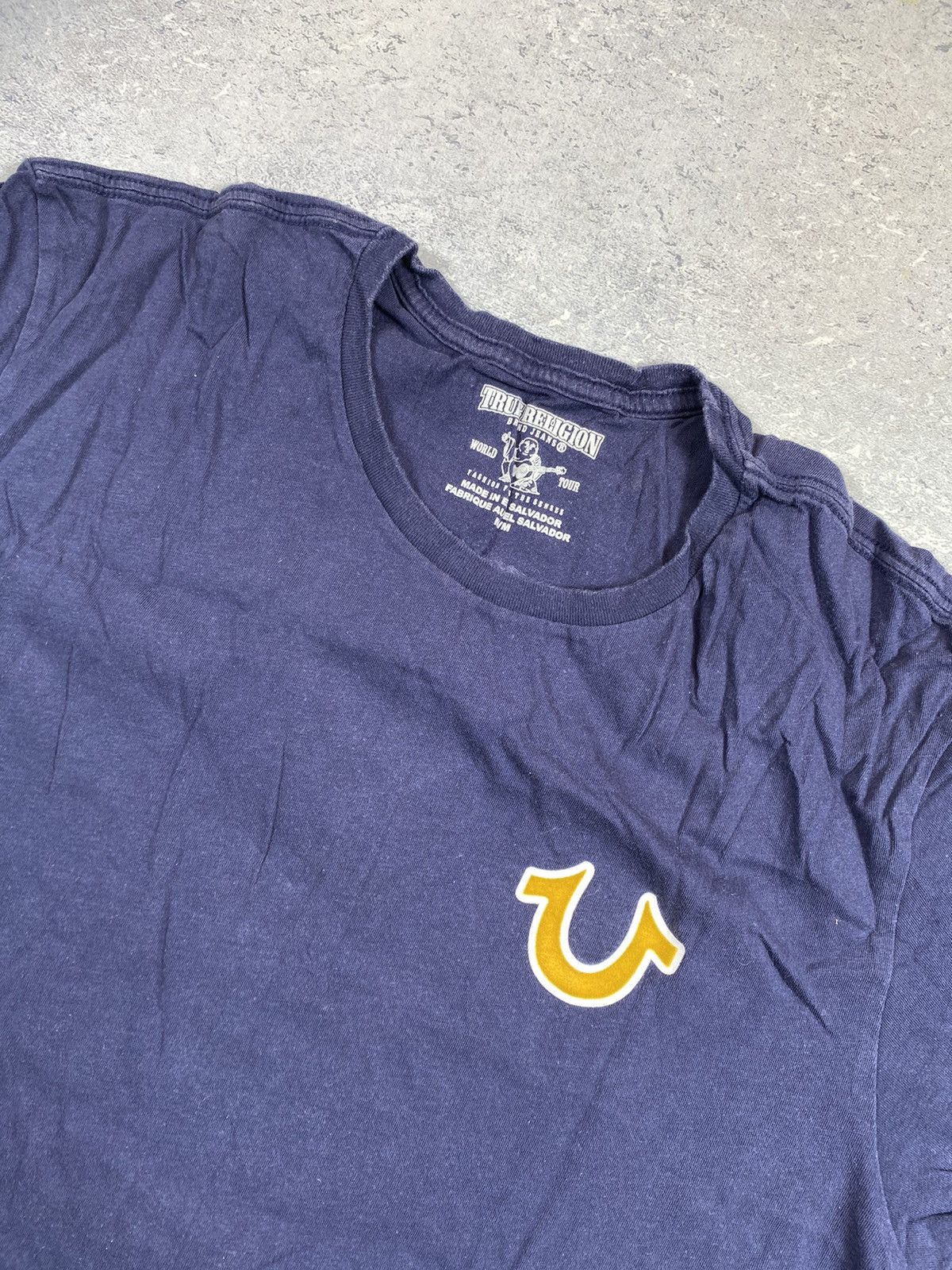 Japanese Brand × True Religion True Religion Men’s Blue T-shirt With Big Centre Logo Size US M / EU 48-50 / 2 - 9 Thumbnail