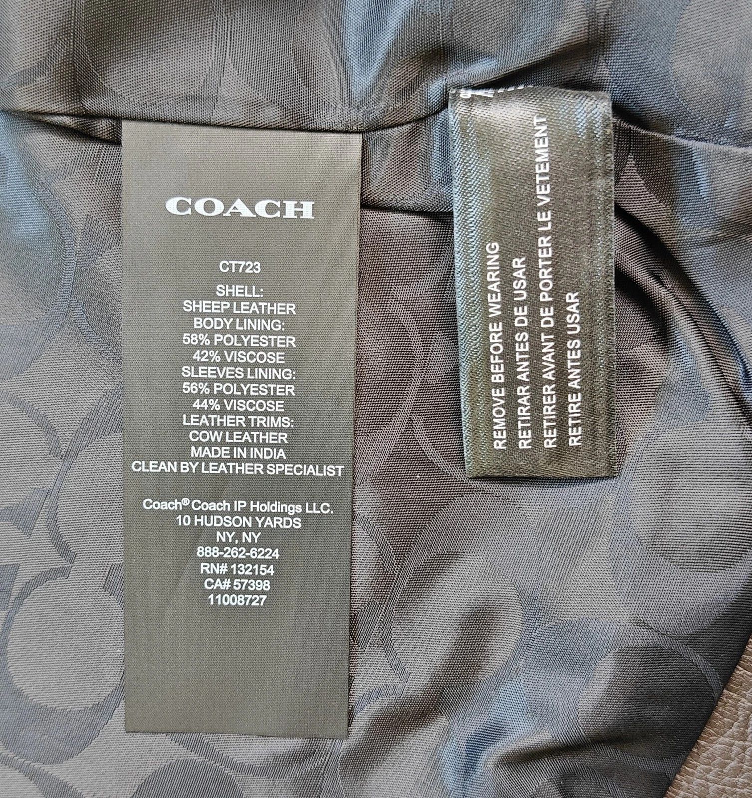 Coach Coach Leather Jacket FTP 5050 Size US XS / EU 42 / 0 - 9 Thumbnail