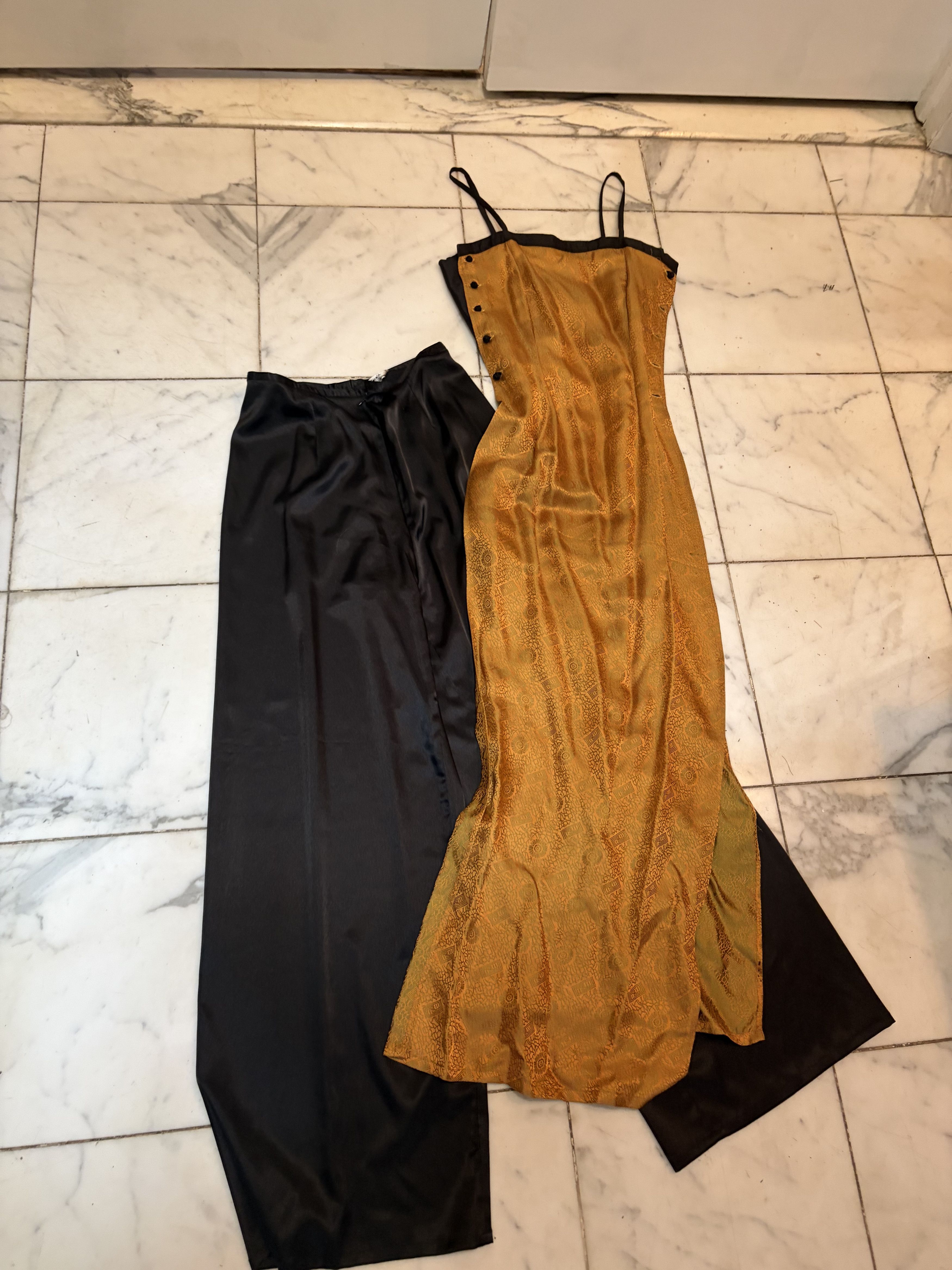 Silk Laundry Hadon GSilk Evening Pants suit Size M / US 6-8 / IT 42-44 - 3 Thumbnail