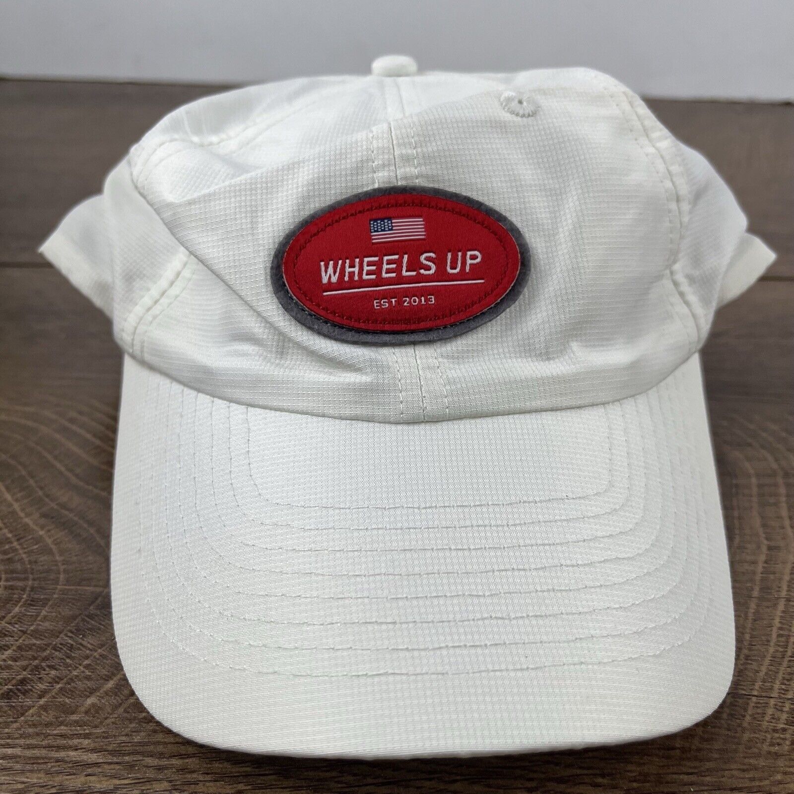 Other Wheels Up Hat White Cap Hat Wheels Up USA Flag Adjustable Ha Size ONE SIZE - 5 Thumbnail