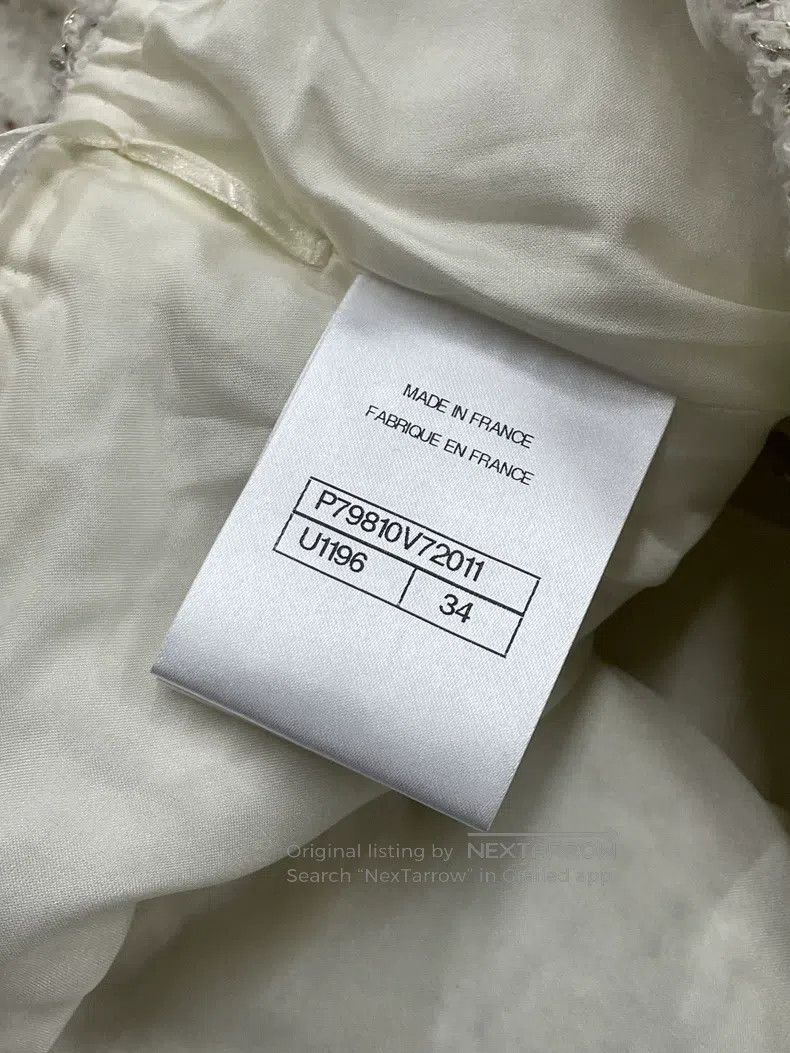 Chanel Chanel 25A white tweed skirt Size 42" / US 20 - 5 Thumbnail