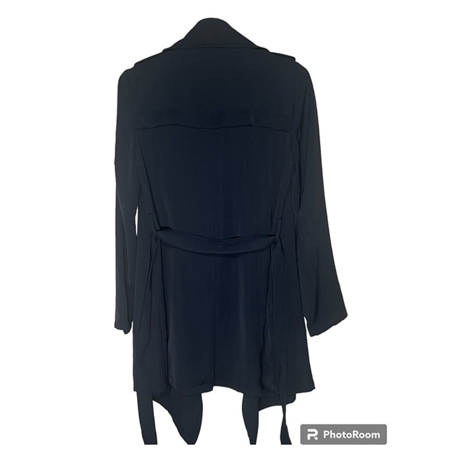 Zara Zara Basic Navy Wrap Cardigan Tie Waist Women's Size XS USED Size XS / US 0-2 / IT 36-38 - 2 Thumbnail
