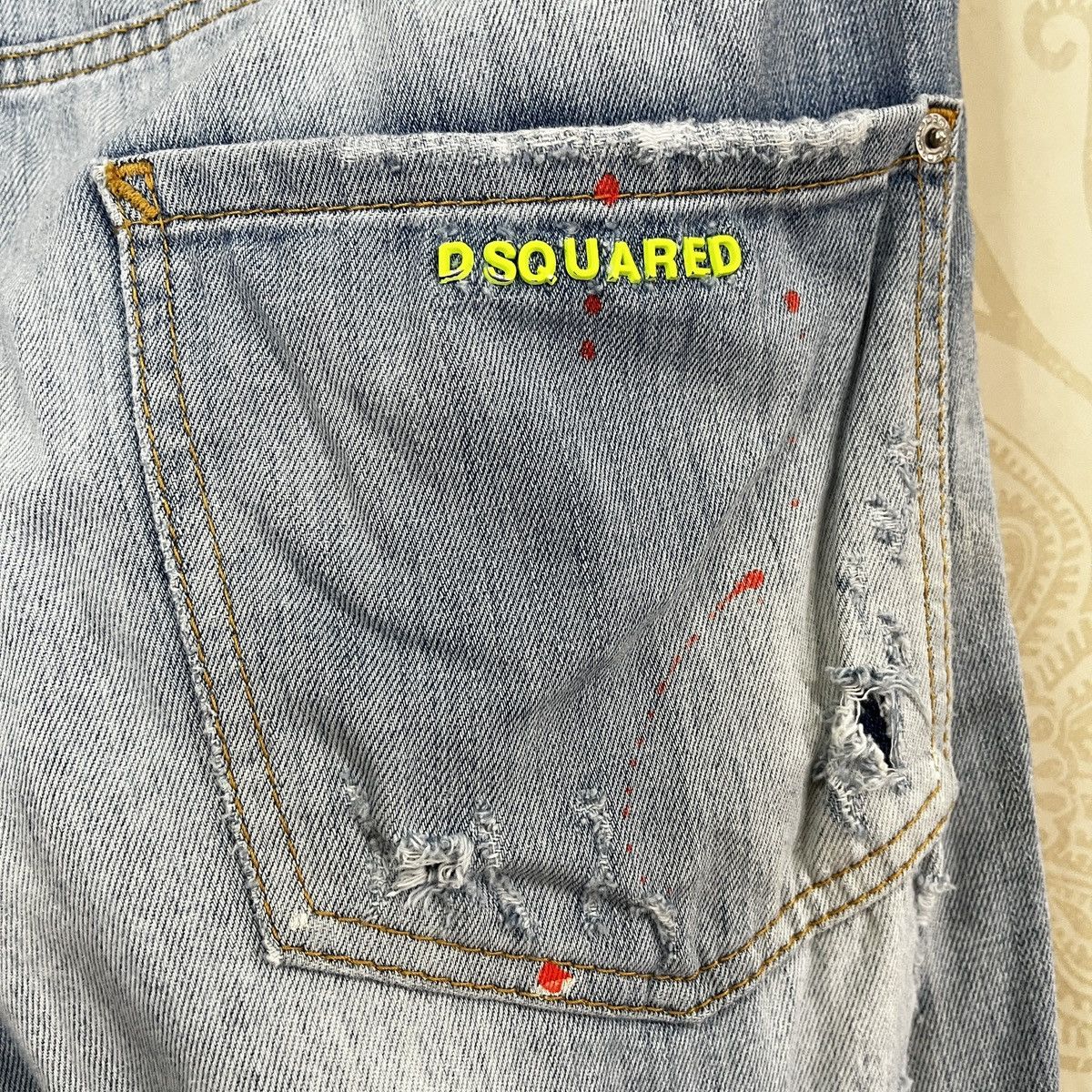 Dsquared2 DSquared2 Distressed Painters Denim Made In Italy Jeans Size US 32 / EU 48 - 16 Thumbnail