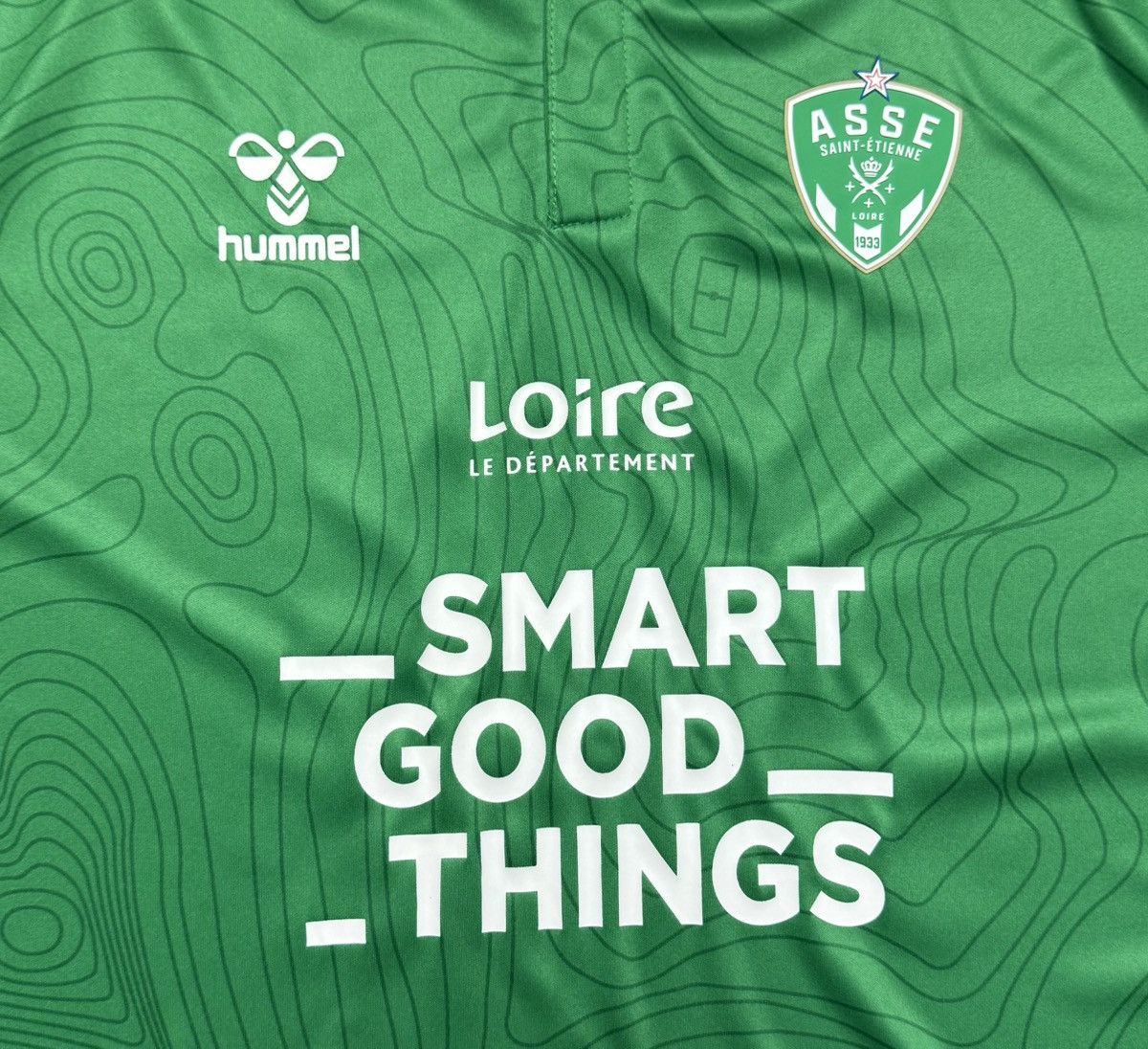 Hummel Saint-Etienne 2022 2023 Home Shirt Soccer Jersey Hummel Size US XL / EU 56 / 4 - 7 Thumbnail