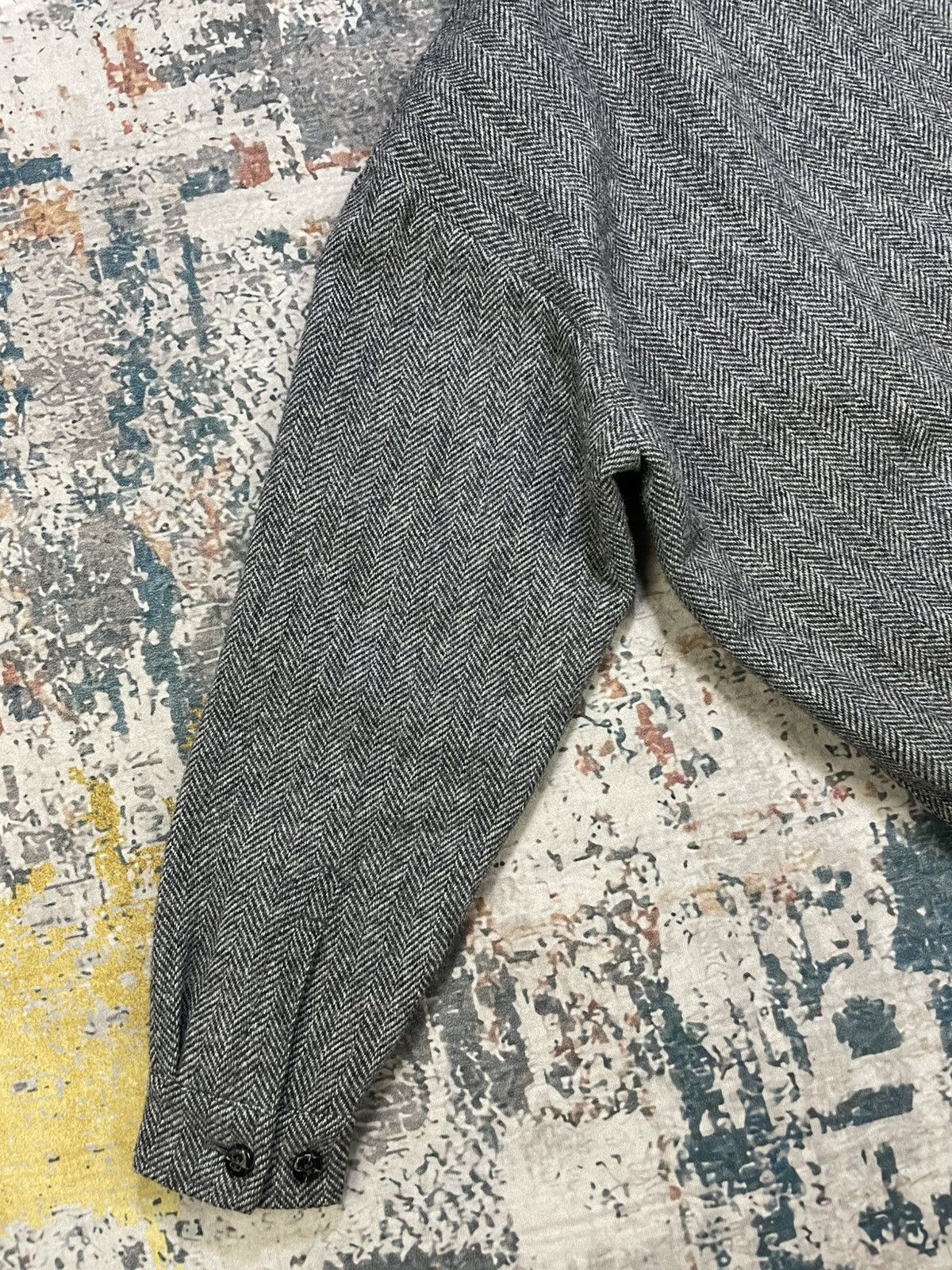 Luciano Barbera Luciano Barbera Herringbone Tweed Wool Bombers Size US L / EU 52-54 / 3 - 8 Thumbnail