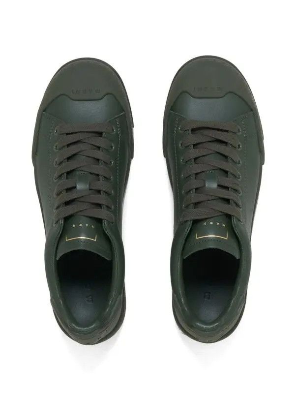 Marni oc11z0525 Dada Bumper Leather Sneakers in Green Size US 8 / EU 41 - 4 Thumbnail