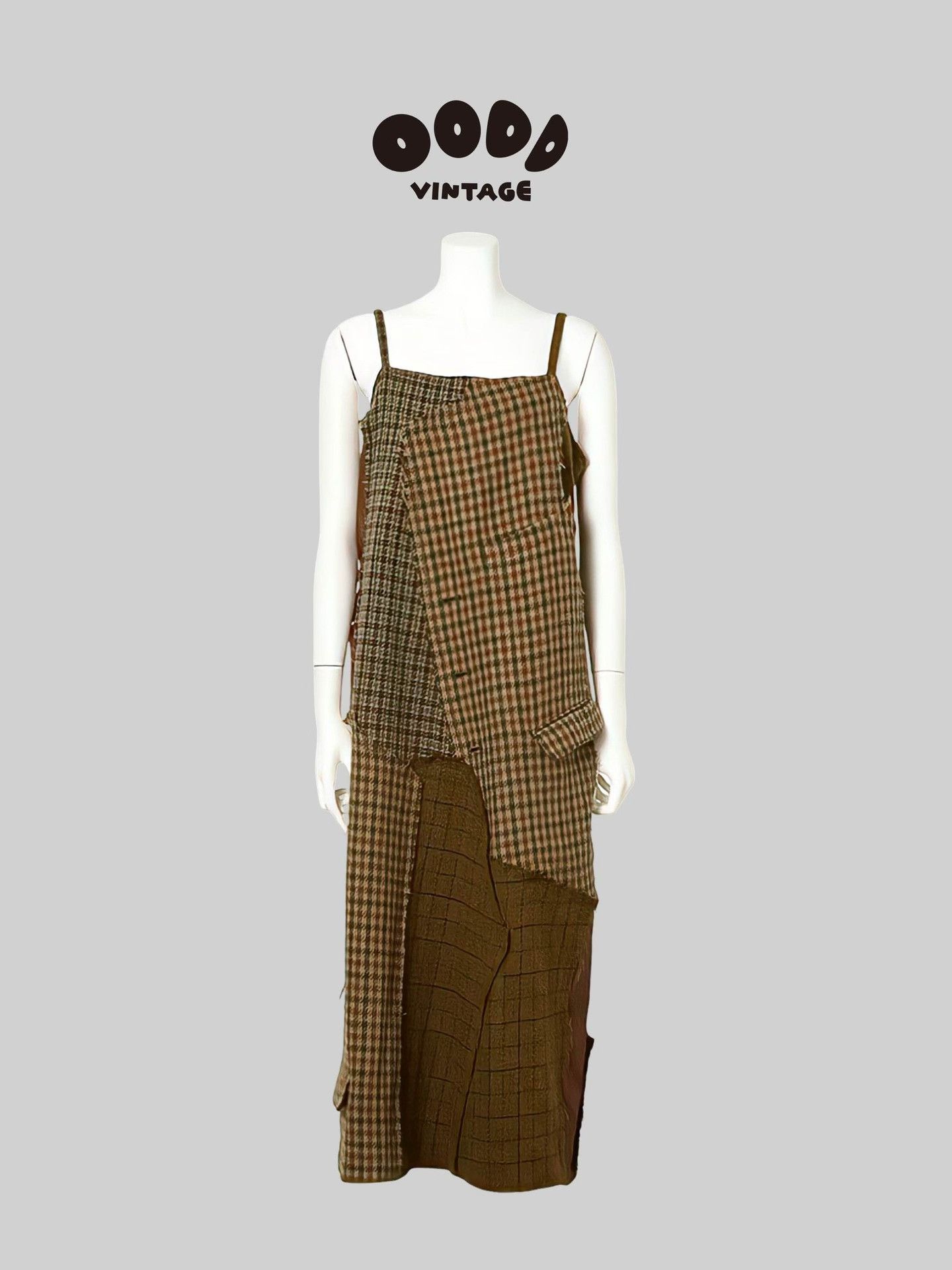 Junya Watanabe Vintage Wool Patchwork Dress by Junya Watanabe Size S / US 4 / IT 40 - 1 Thumbnail