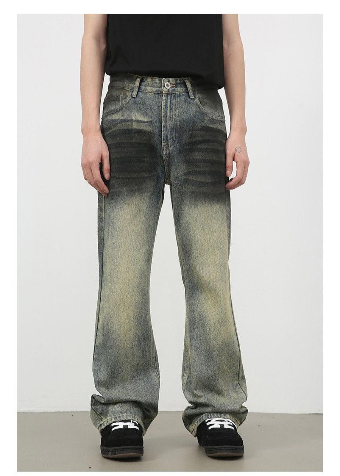 Vintage Paint Splatter Stacked Denim Jeans Size US 30 / EU 46 - 1 Thumbnail