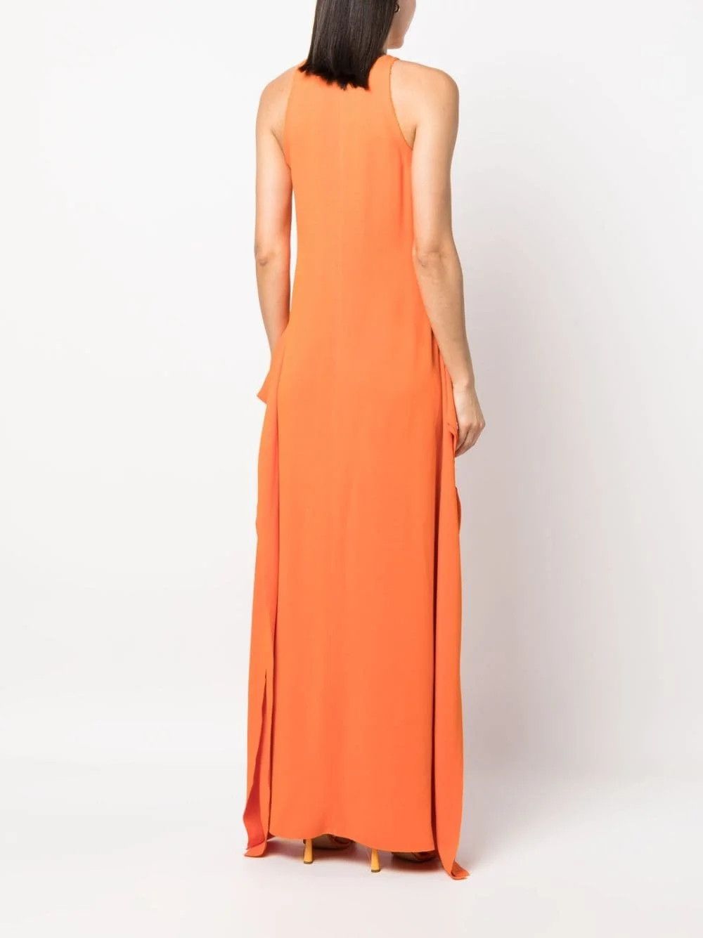 Lanvin o1y0326 Maxi Dress in Orange Size S / US 4 / IT 40 - 4 Thumbnail