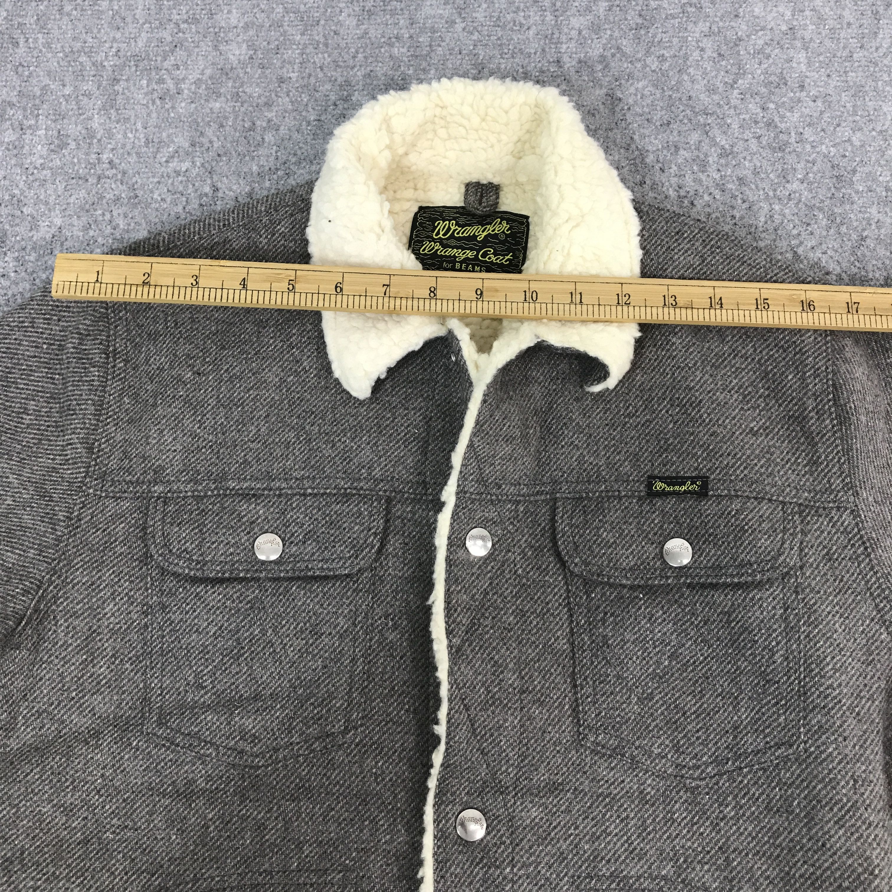 Wrangler wrange X Beams Wool Snap Button coat jacket Size US M / EU 48-50 / 2 - 5 Thumbnail