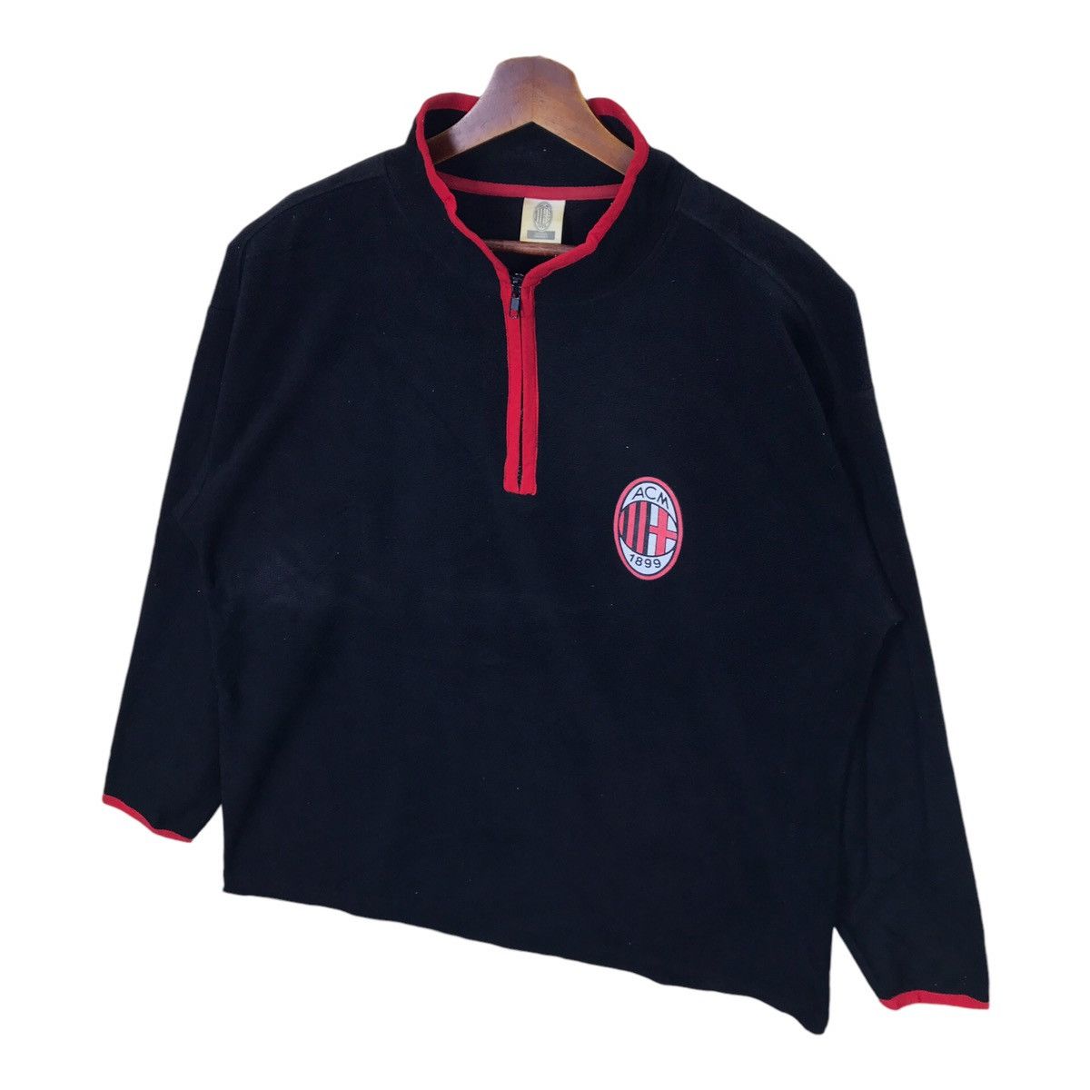 Vintage Vintage Ac Milan Black Fleece Sweatshirt Size US L / EU 52-54 / 3 - 3 Thumbnail