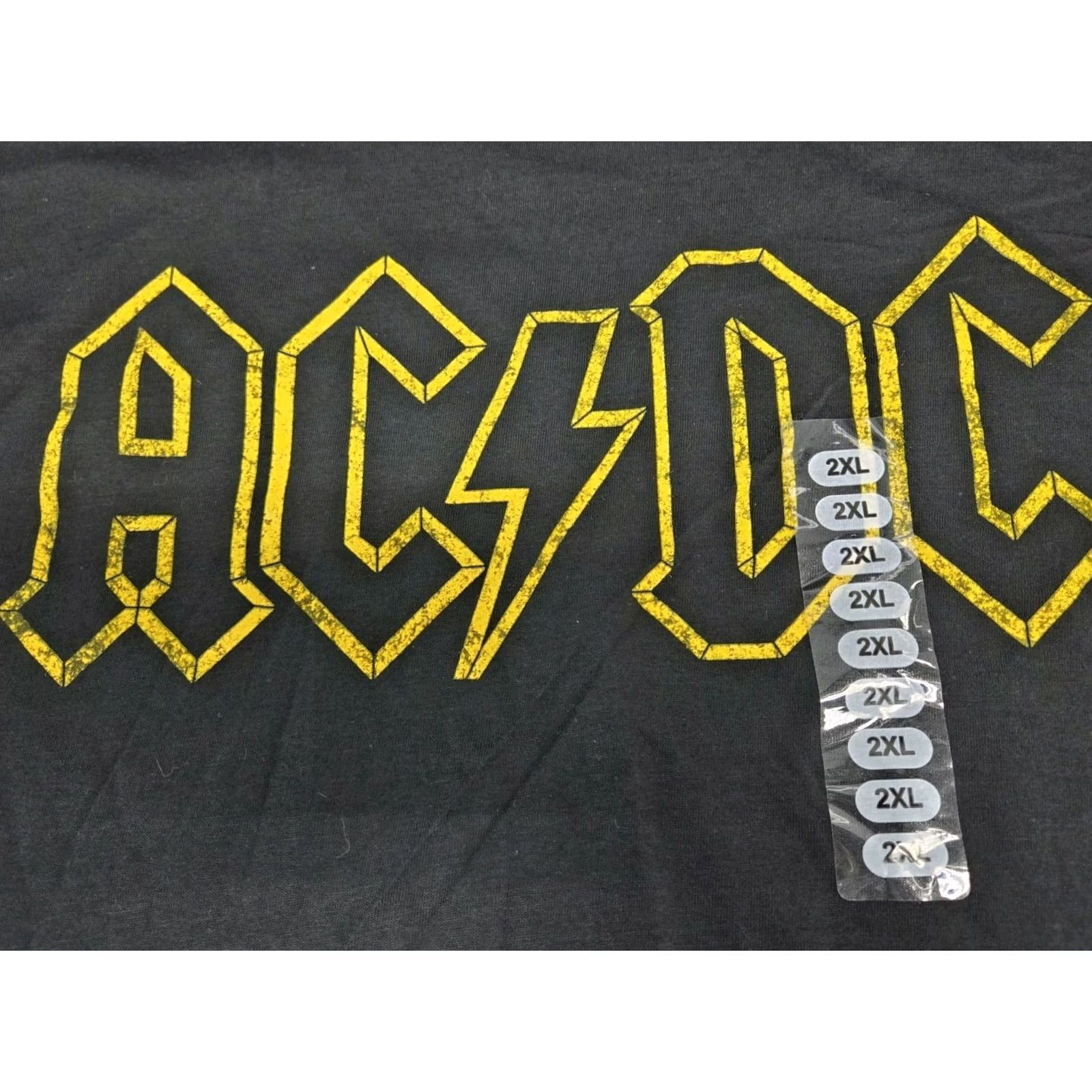 Vintage NWT AC/DC T Shirt Mens Size 2XL Black/Yellow #8813 Size US XXL / EU 58 / 5 - 3 Thumbnail