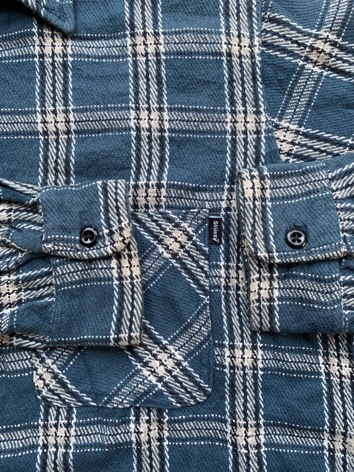 Stussy × Vintage Stussy Flanel Longshirt Size US L / EU 52-54 / 3 - 4 Thumbnail