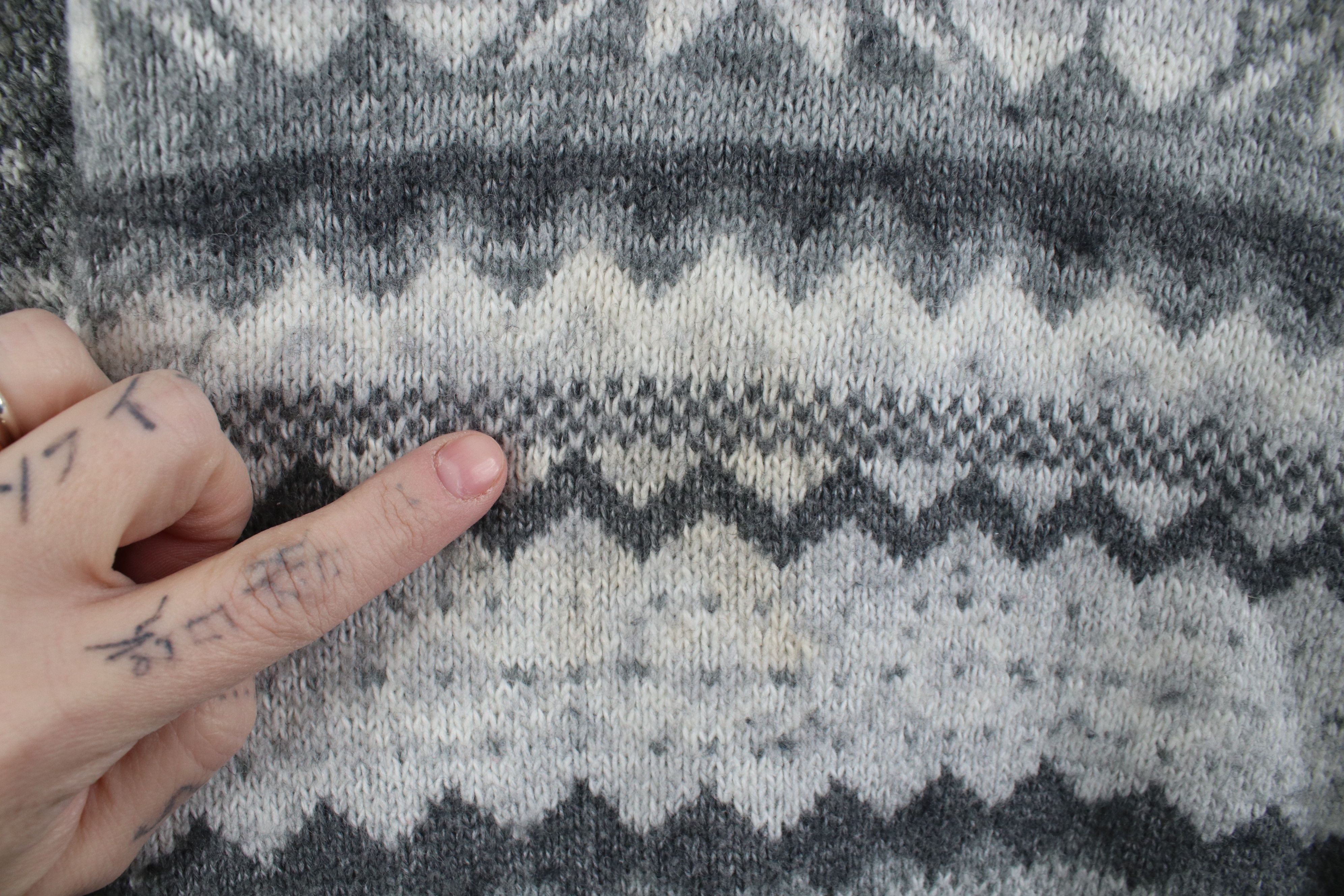 Lands' End Vintage Lands End Wool Blend Knit Fair Isle Crewneck Sweater Size US L / EU 52-54 / 3 - 4 Thumbnail