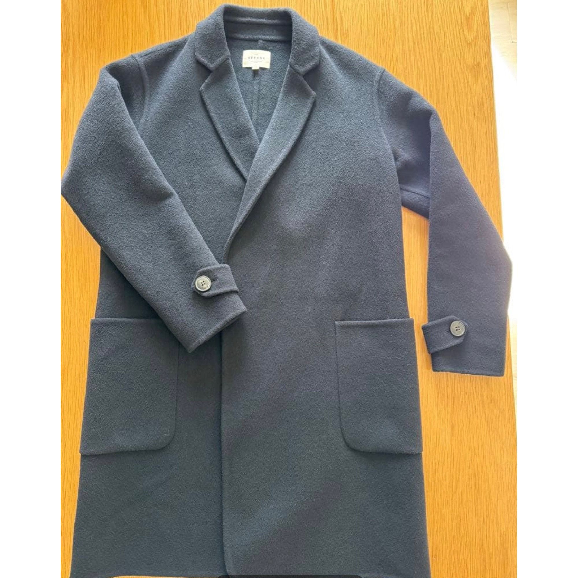 Sezane Sezane black full wool Rick coat SZ34 bust40 Size XS / US 0-2 / IT 36-38 - 3 Thumbnail
