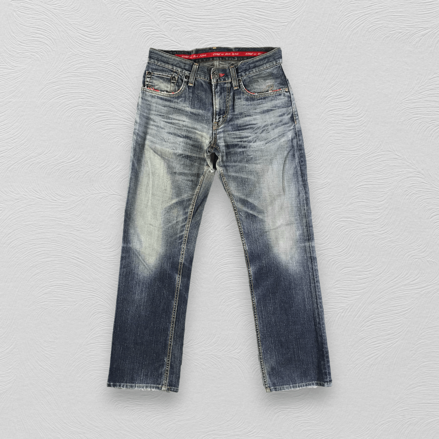 Edwin Distress Vintage Edwin Jeans Faded Blue KJ2391 Size US 30 / EU 46 - 1 Thumbnail