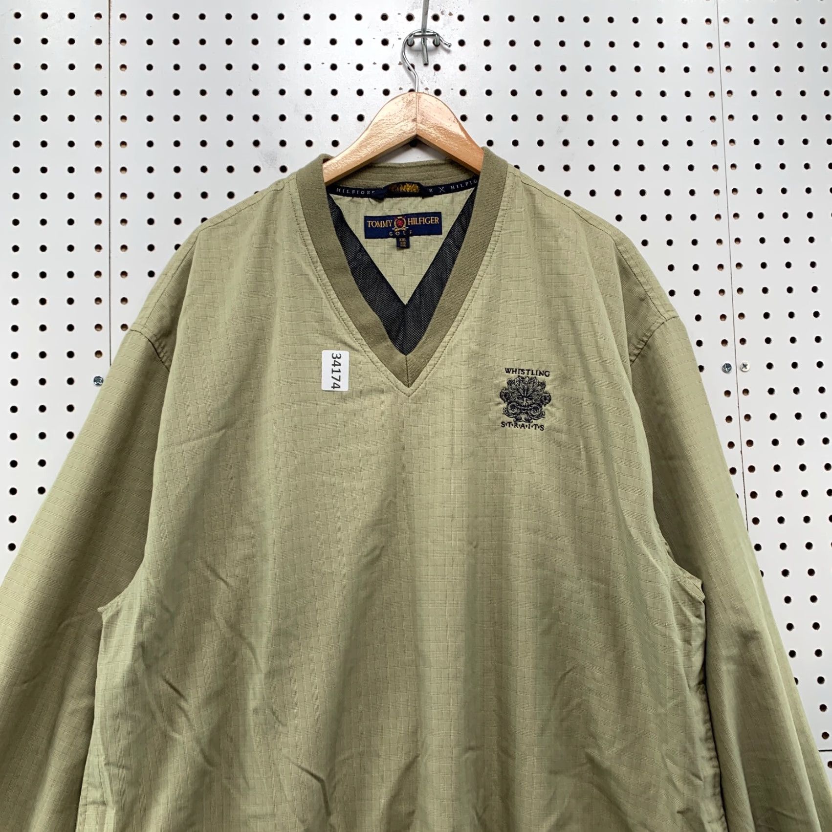 Tommy Hilfiger VINTAGE Tommy Hilfiger Golf Windbreaker Pullover Jacket Mens 2XL WHISTLING Strait 27x29 Brown GTX? Size US XXL / EU 58 / 5 - 2 Thumbnail