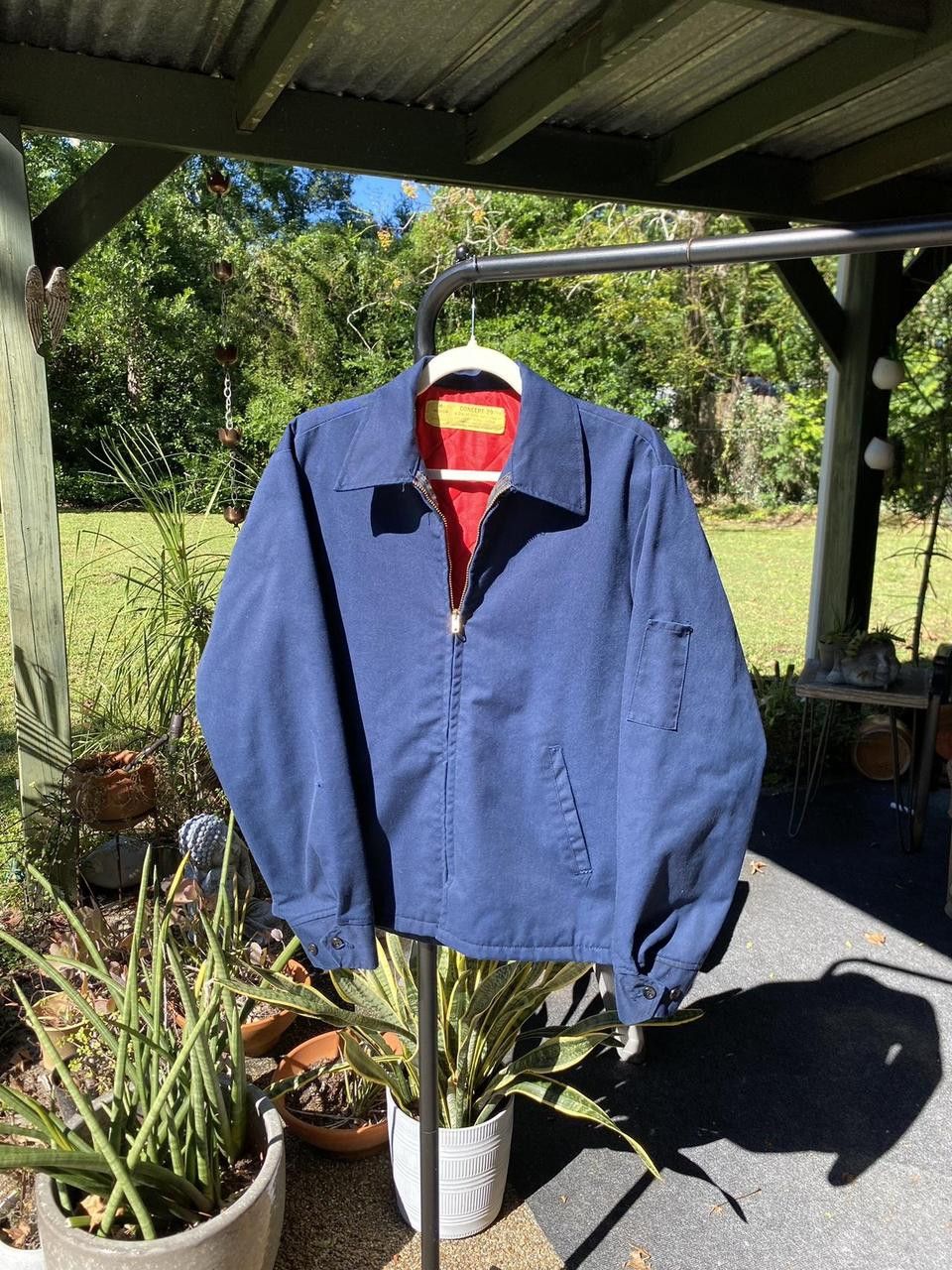 Vintage Rivco Concept 29 60s Navy Quilt China Workwear Jacket Medium Size US M / EU 48-50 / 2 - 2 Thumbnail