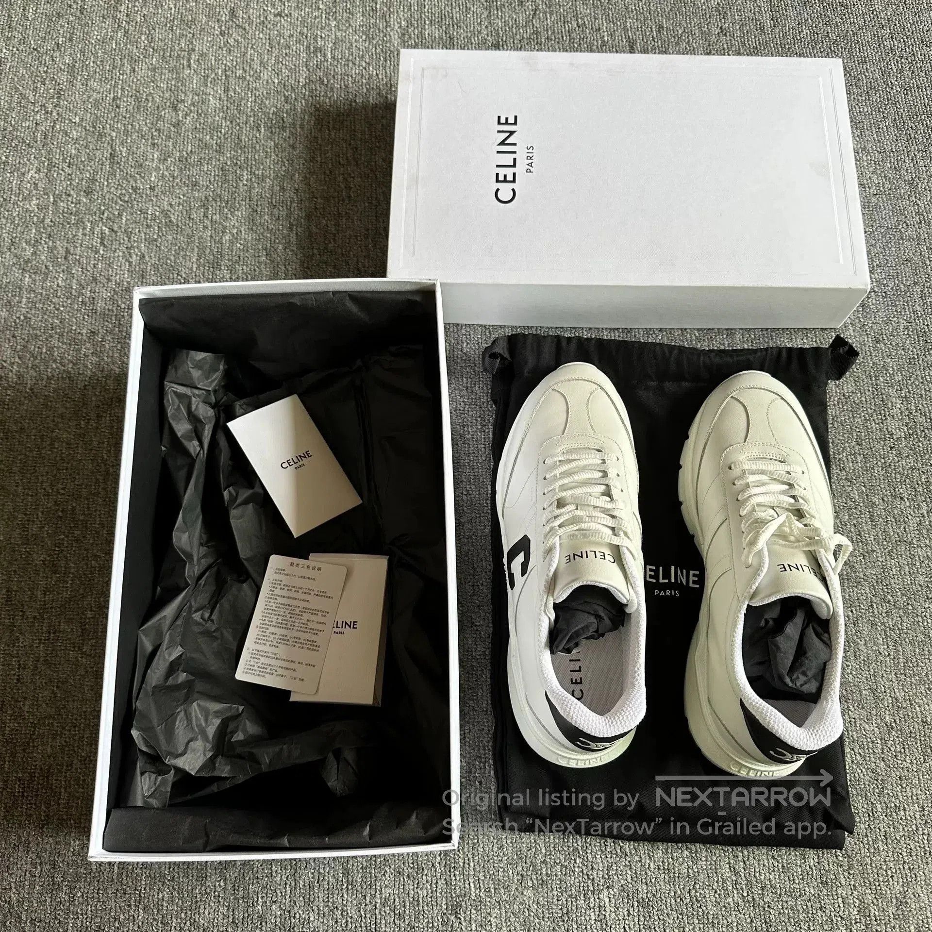 Celine Celine Triomphe C White Casual Sneakers. Size US 8 / EU 41 - 6 Thumbnail