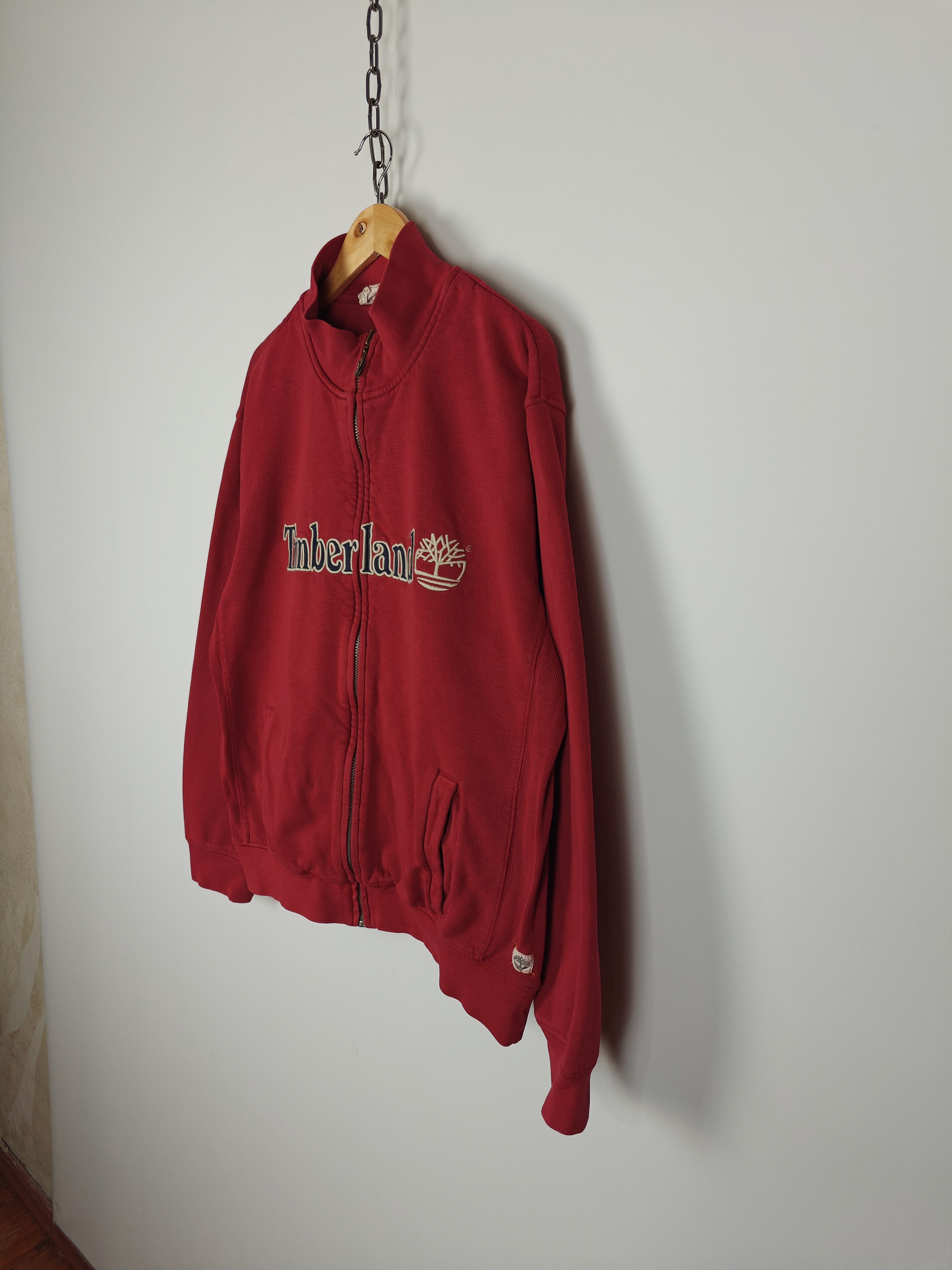 Timberland Timberland Vinatge Zip Jacket Center Logo Red size L Size US L / EU 52-54 / 3 - 5 Thumbnail