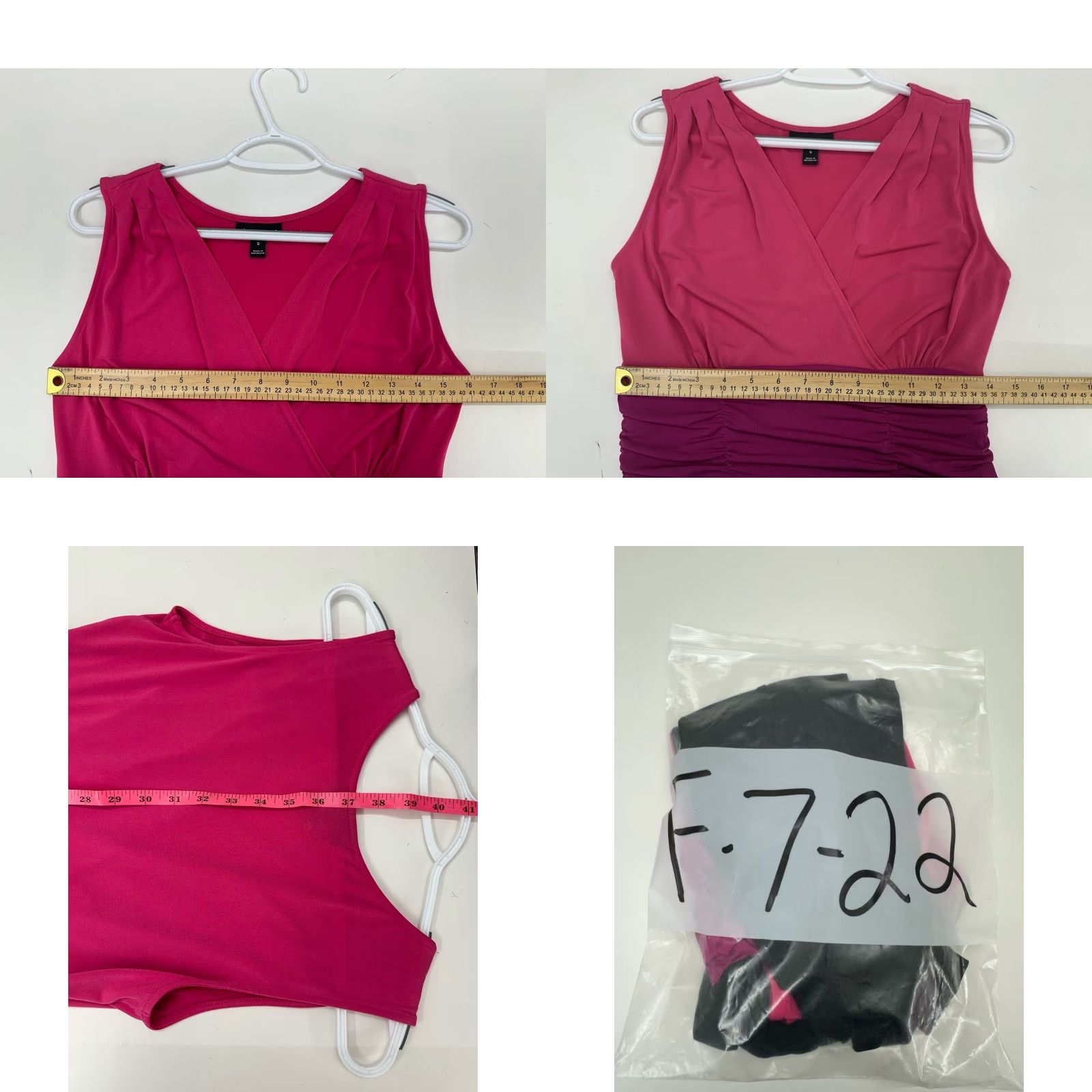 Vintage Fashion Bug Womens Dress Sleeveless Pink Black Size Small Knee Length V-Neck Style Fit & Flare Casual Party/Cocktail Dress Womens Size S / US 4 / IT 40 - 8 Thumbnail