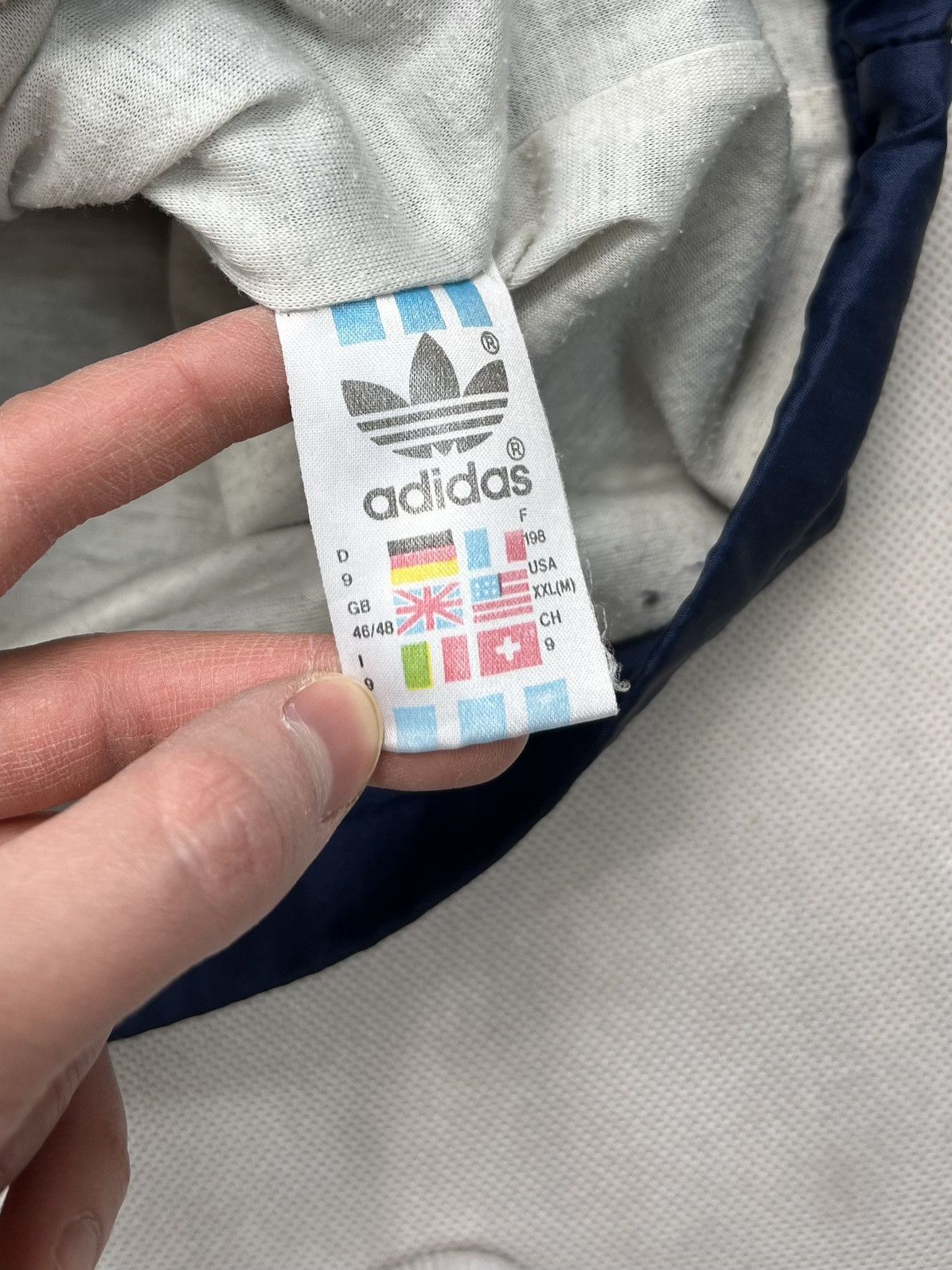 Adidas × Vintage Jacket Adidas Vintage 80’s 90’s Zipped Ortalion Size US XXL / EU 58 / 5 - 3 Thumbnail