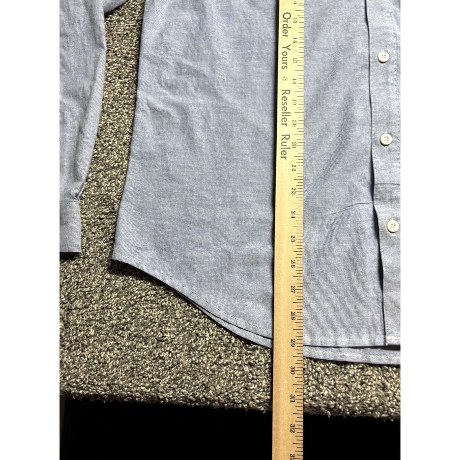 Lululemon Lululemon Oxford Button Up Shirt Mens Large Blue Long Sleeve Stretch Woven Shirt Size US L / EU 52-54 / 3 - 7 Thumbnail