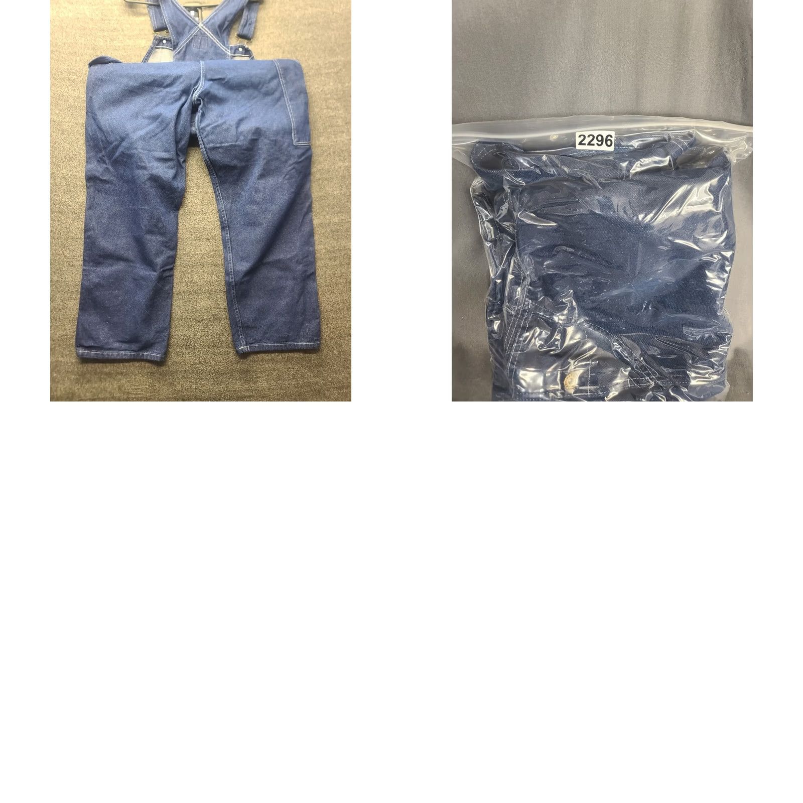 Dickies Genuine Dickies Overall Bibs Mens L 42x31 Regular Fit Denim Blue 90s USA Workwear Gympcore? Size US 33 - 10 Thumbnail
