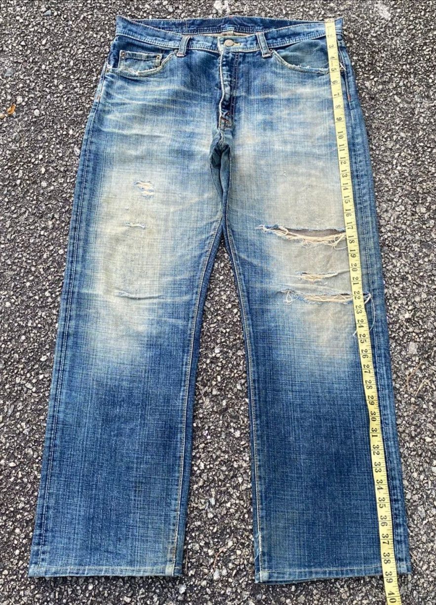 If Six Was Nine Vintage G Heart Limited Edition Distressed Denim Size US 34 / EU 50 - 3 Thumbnail