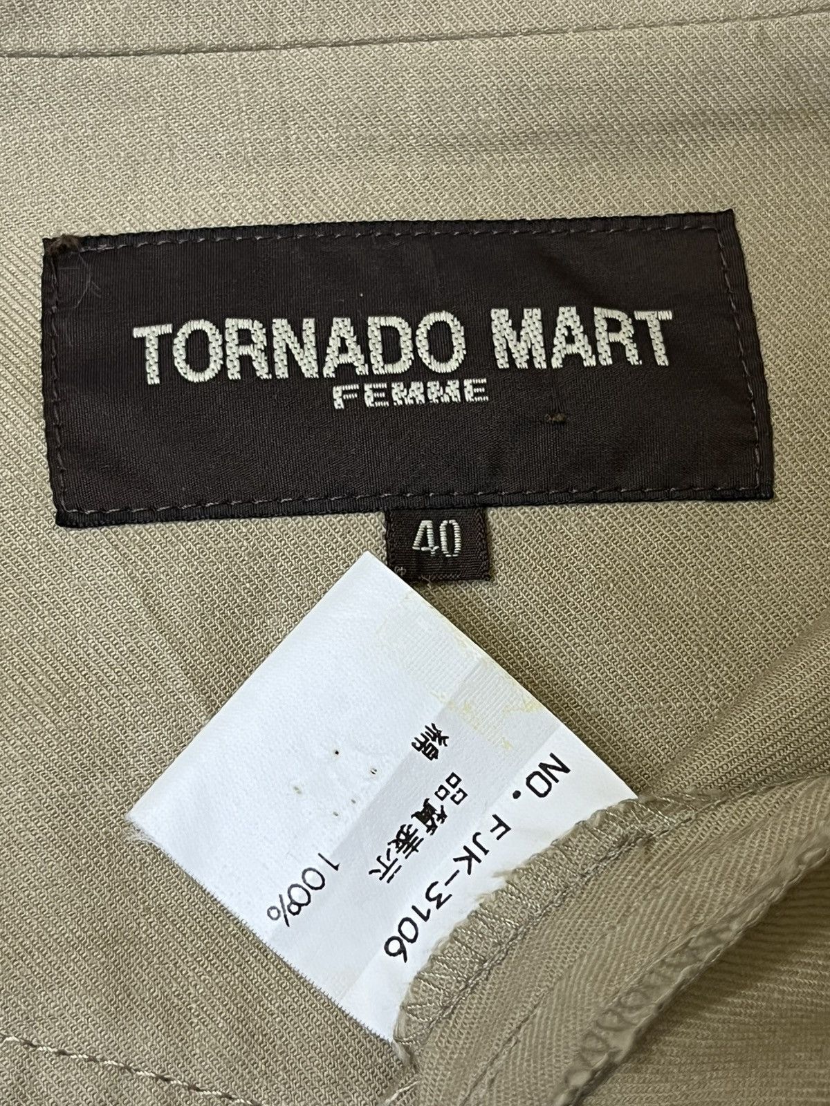 Tornado Mart Japanese aesthetic TORNADO MART FEMME cotton blazer/jacket Size US S / EU 44-46 / 1 - 12 Thumbnail
