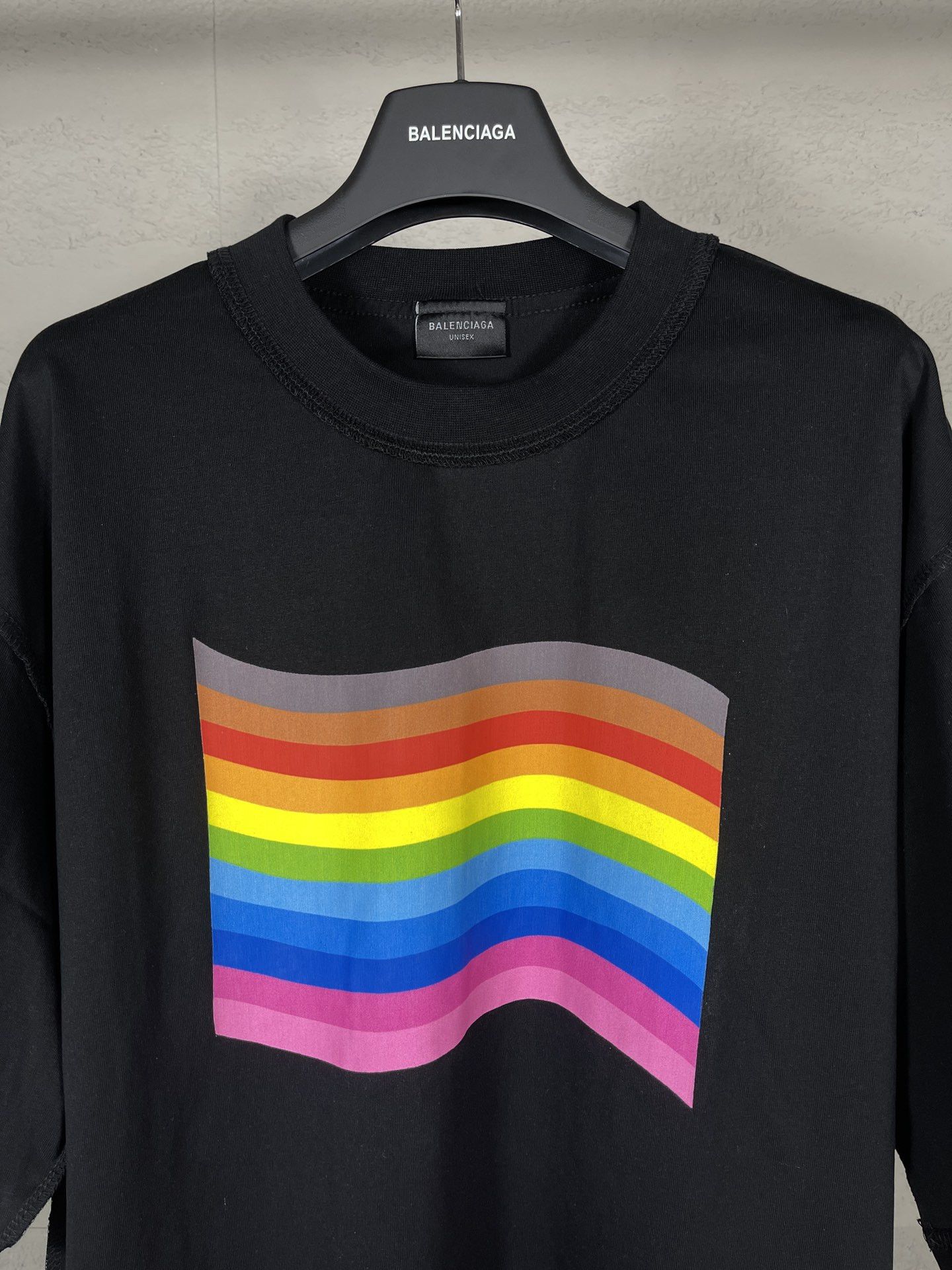 o1bcso1str0625 Rainbow Flag Inside-Out T-Shirt Oversized