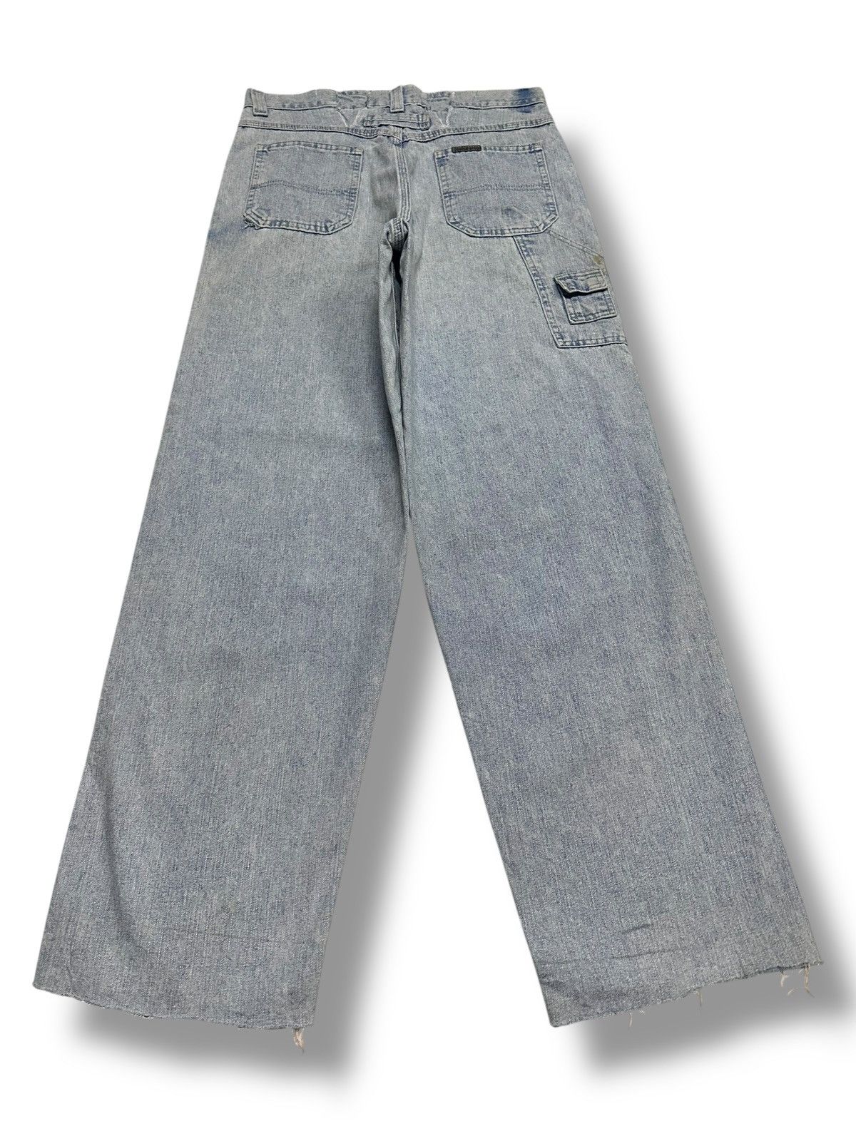 Lee Riveted Lee Baggy Loose Distressed Jeans With Faded Wash Size US 32 / EU 48 - 2 Thumbnail