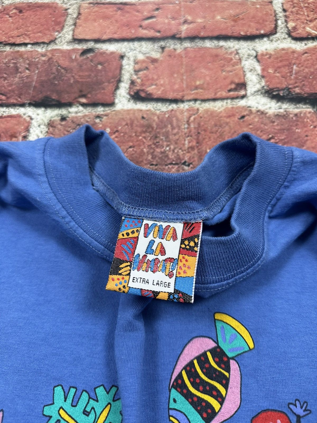 Other Vintage Viva La Wombat T Shirt California Beach Fish Tee 90s Size US XL / EU 56 / 4 - 7 Thumbnail