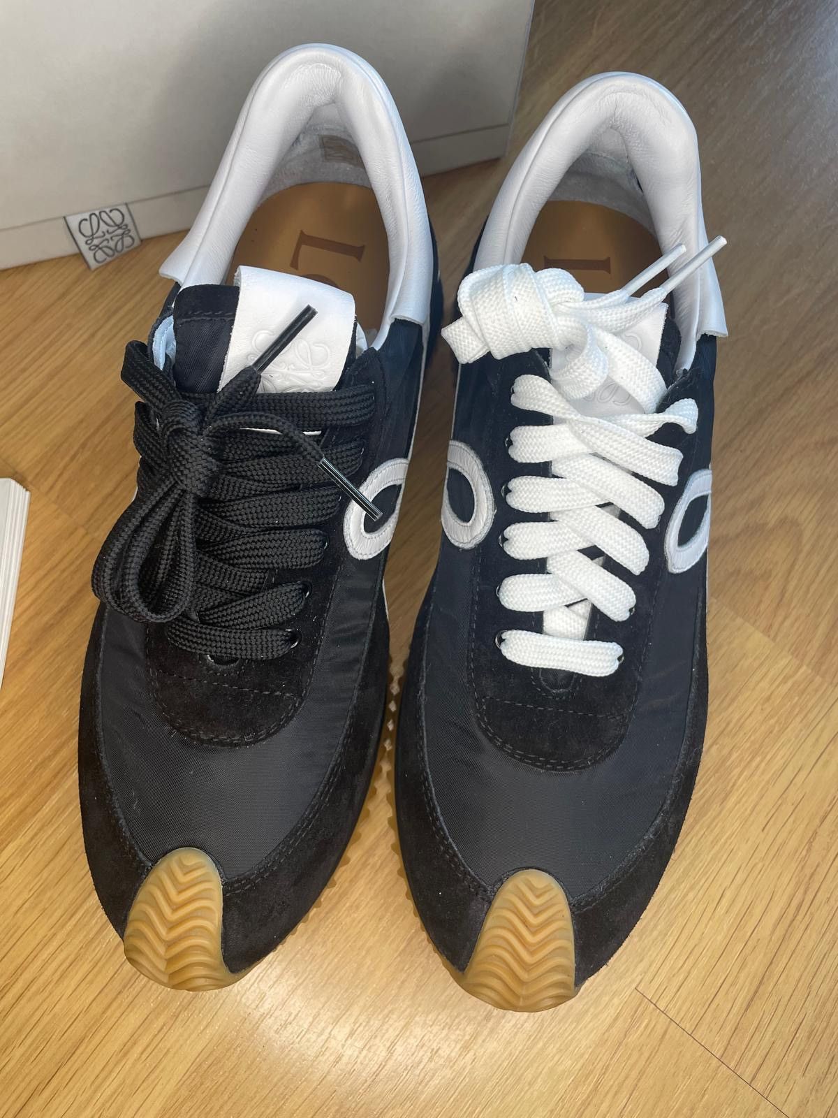 LOEWE Black and White Flow Runner Sneakers