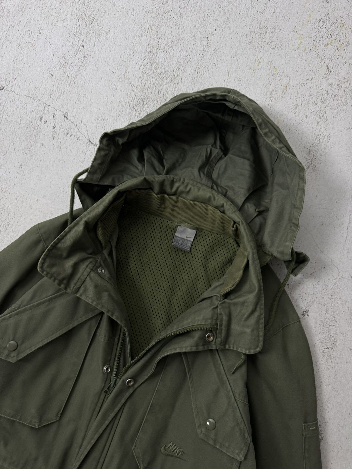 Nike × Vintage Nike Vintage Military Khaki Jacket Size US M / EU 48-50 / 2 - 6 Thumbnail