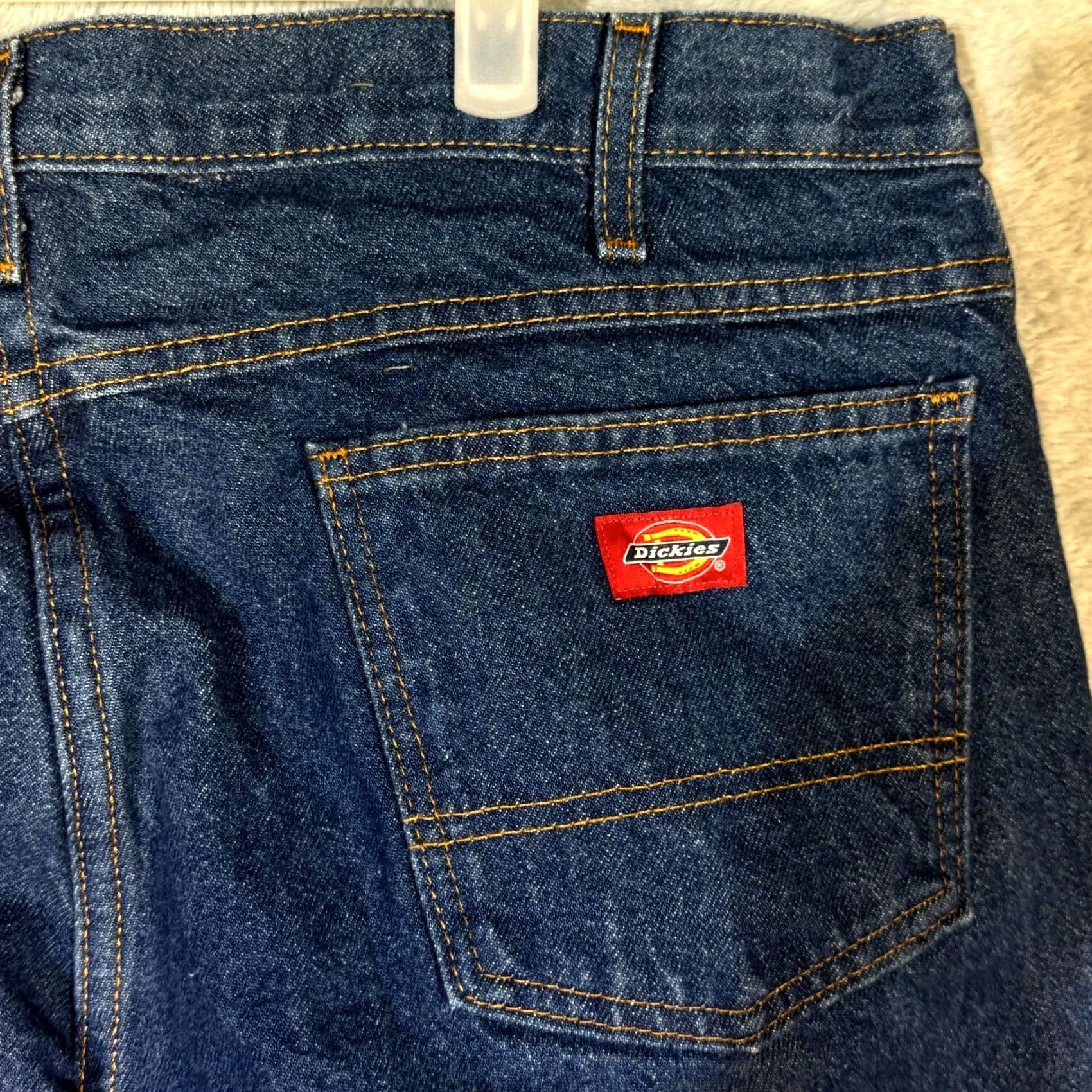 Dickies Dickies Jeans Mens 38UL Blue Denim Relaxed Fit Straight Leg Jeans Mens 38UL Blue Denim Relaxed Fit Straight Leg Dickies Carpenter Jeans Size US 38 / EU 54 - 7 Thumbnail