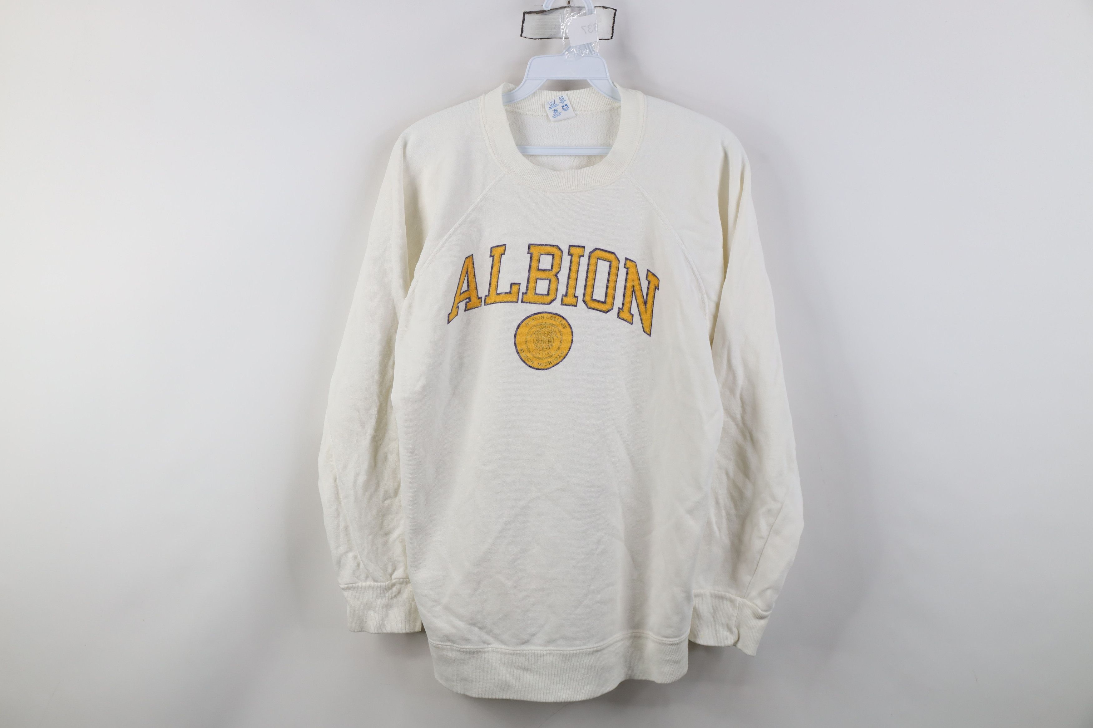 Champion Vintage 80s Champion College Crewneck Sweatshirt White USA Size XL / US 12-14 / IT 48-50 - 1 Thumbnail