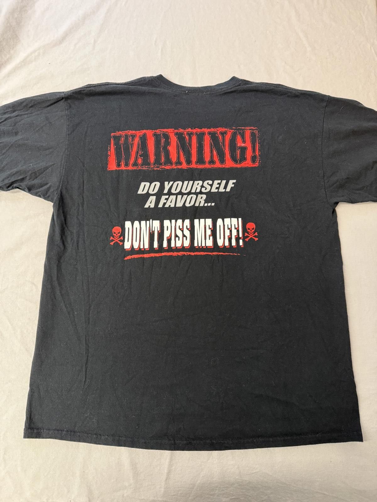 Designer Biker Trash T-shirt Dont Piss Me Off Tee XL Size US XL / EU 56 / 4 - 1 Thumbnail