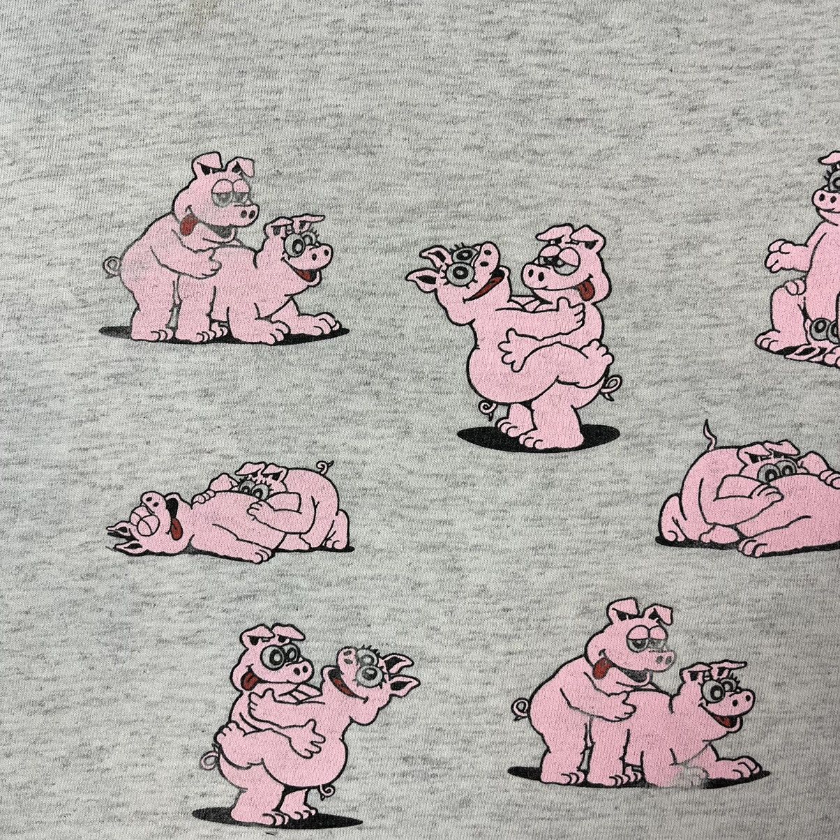 Vintage Vintage Humor sex position pig y2k AOP tee 1991 Size US XL / EU 56 / 4 - 6 Thumbnail
