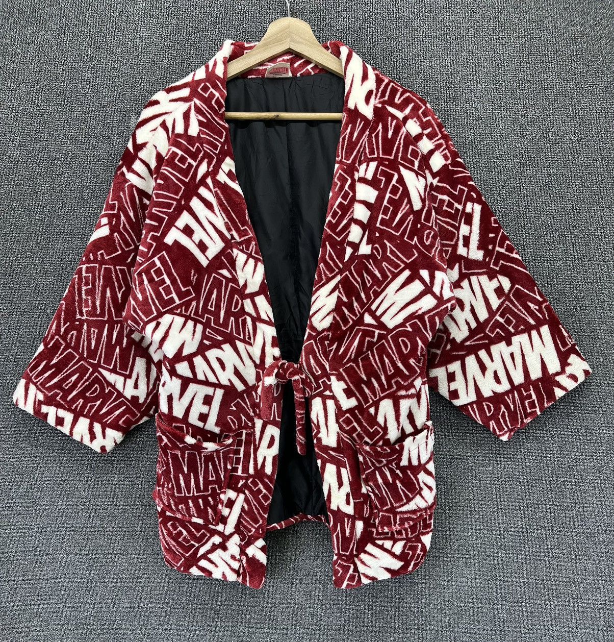 Japanese Brand Marvel Comics Spell Out Full Print Kimono Jacket Size US M / EU 48-50 / 2 - 1 Thumbnail
