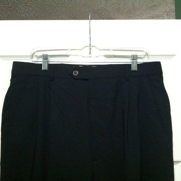 Joseph & Feiss JOSEPH & FEISS MEN'S NEW 100%WOOL DRESS PANTS 34/UNHEMMED Size 34R - 2 Thumbnail