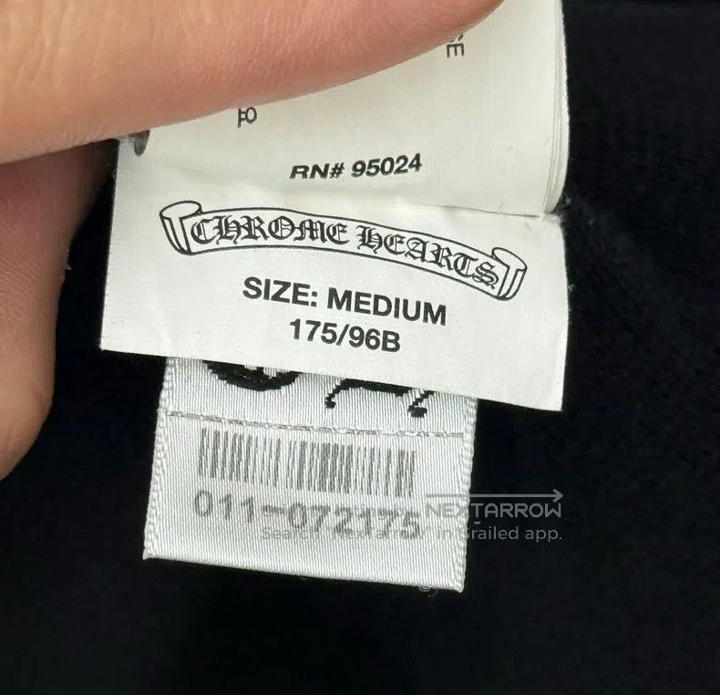 Chrome Hearts CHROME HEARTS Size M Classic thick Waffle double-arm Sanskr Size US M / EU 48-50 / 2 - 5 Thumbnail