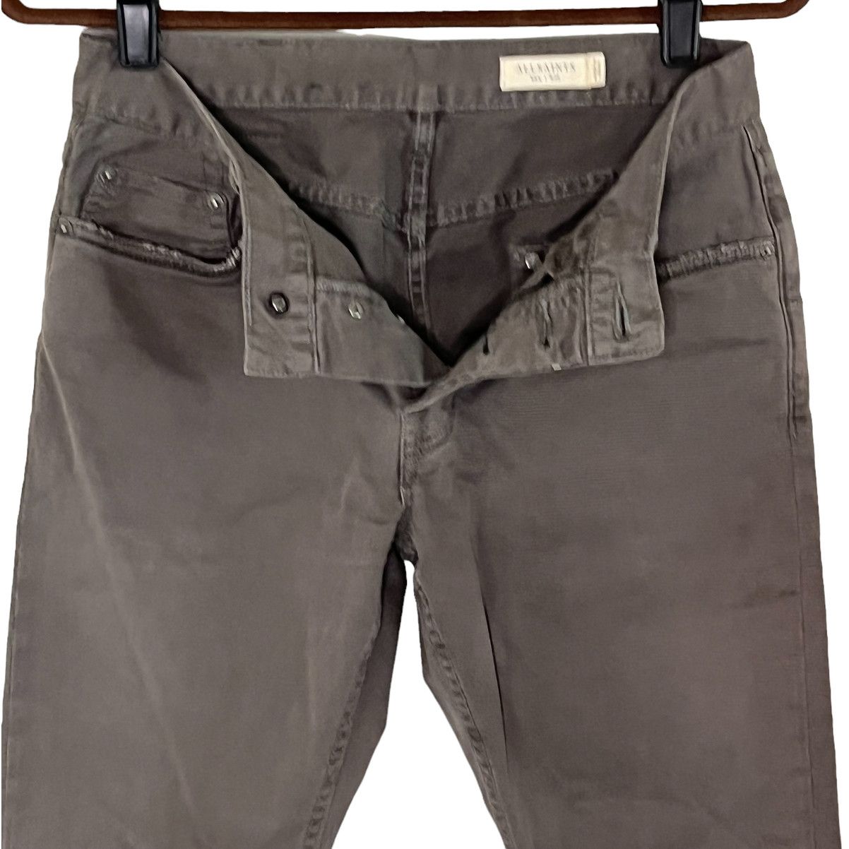 Allsaints AllSaints Size 28 Slate Gray Cotton Jeans Button Fly Size US 28 / EU 44 - 5 Thumbnail
