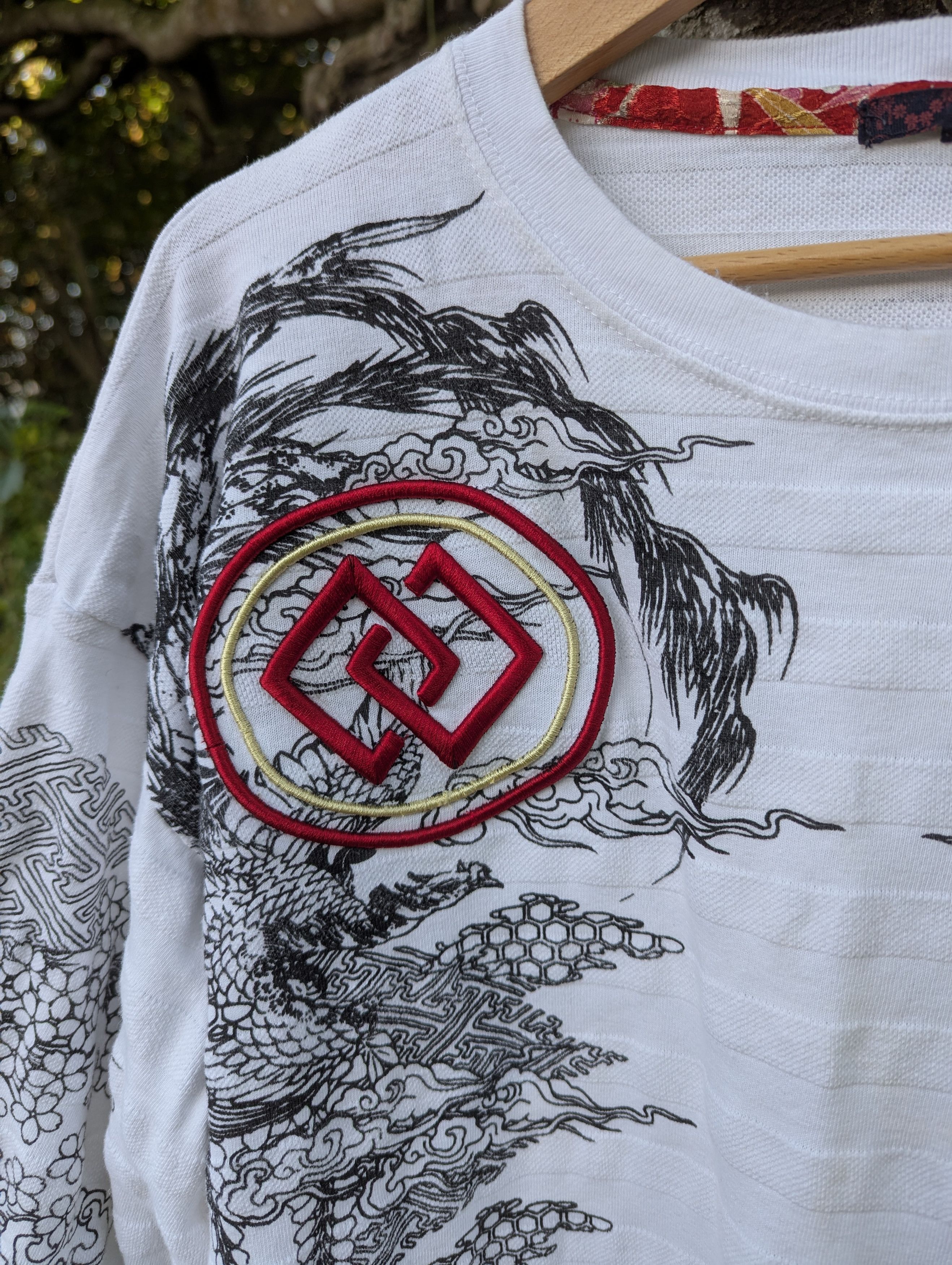Japanese Brand Sukajan Phoenix Tshirt Long Sleeve Yakuza Gangster Size US XL / EU 56 / 4 - 3 Thumbnail