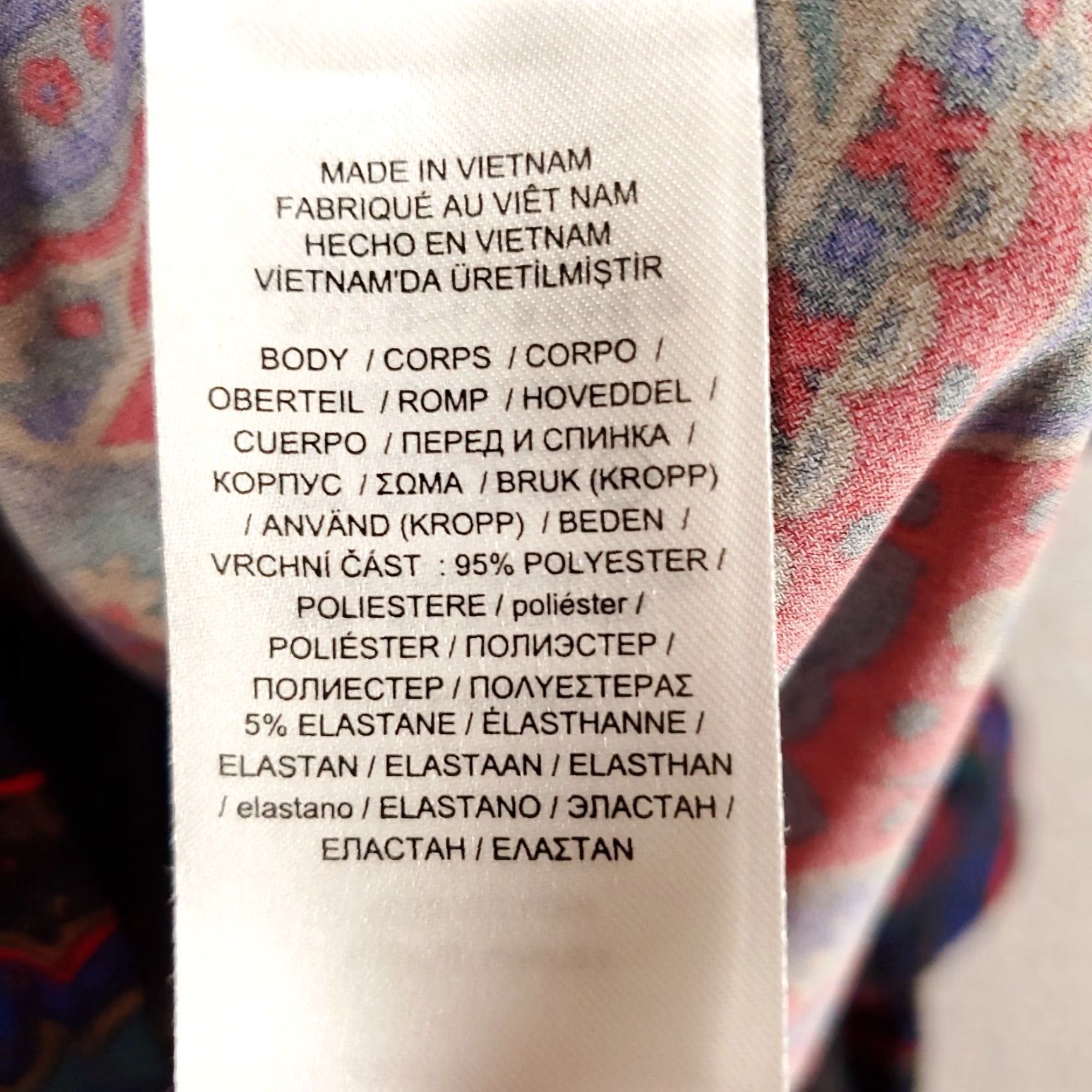 Ralph Lauren Ralph Lauren Tunic Blouse Women Size M Multicolor Paisley Round Neck Long Sleeve Casual Knit Polyester Spandex LRL Size M / US 6-8 / IT 42-44 - 5 Thumbnail