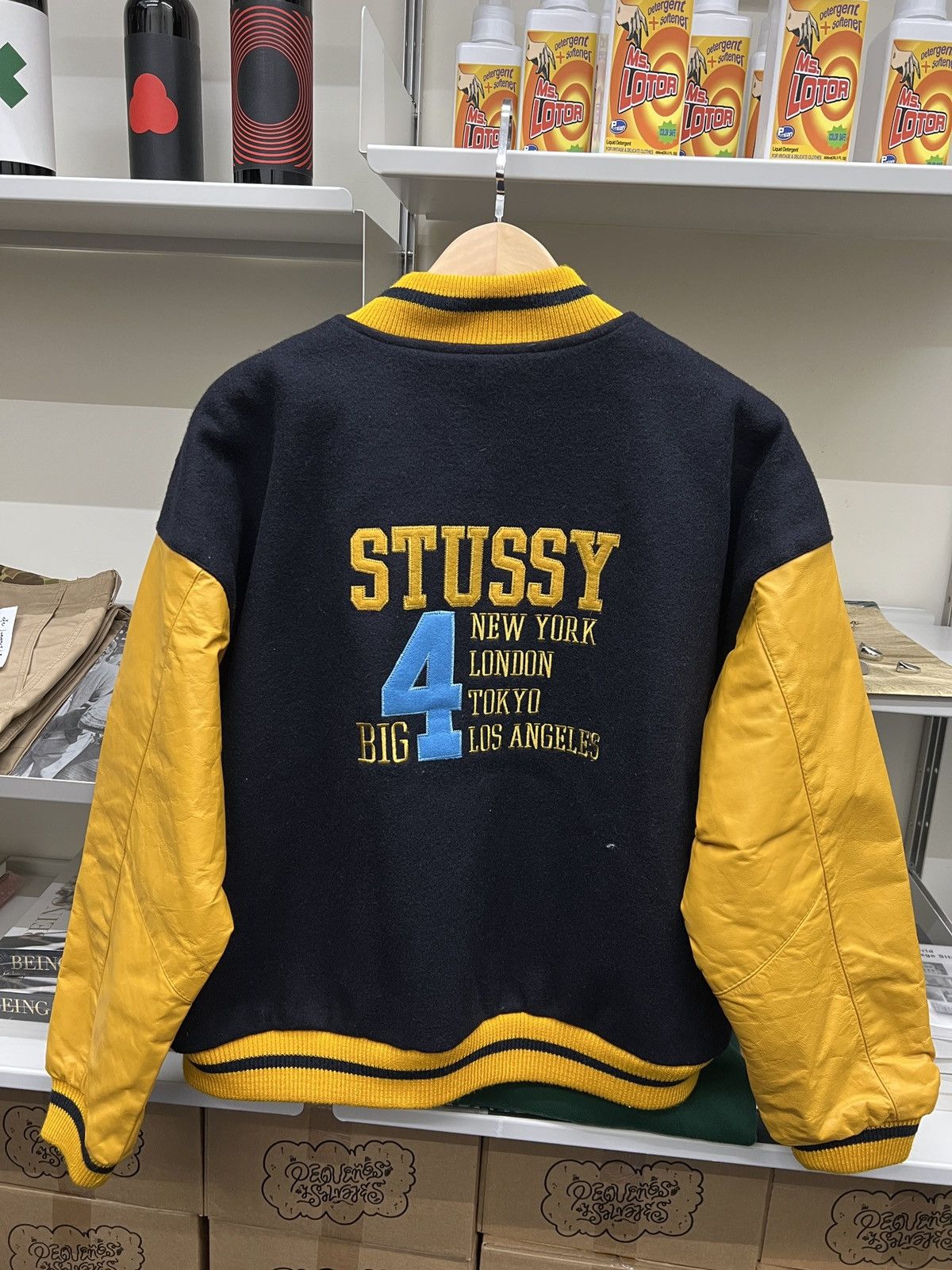 Stussy Stussy 97’-98’ Big 4 Varsity Jacket Size US XL / EU 56 / 4 - 2 Thumbnail