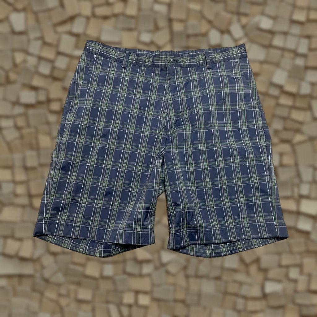 Chaps Chaps Shorts, Men's Size 34, Golf 78, Plaid Chino, Green, Casual, Regular Fit, Flat Front, 34 Size 24" / US 00 / IT 34 - 1 Thumbnail