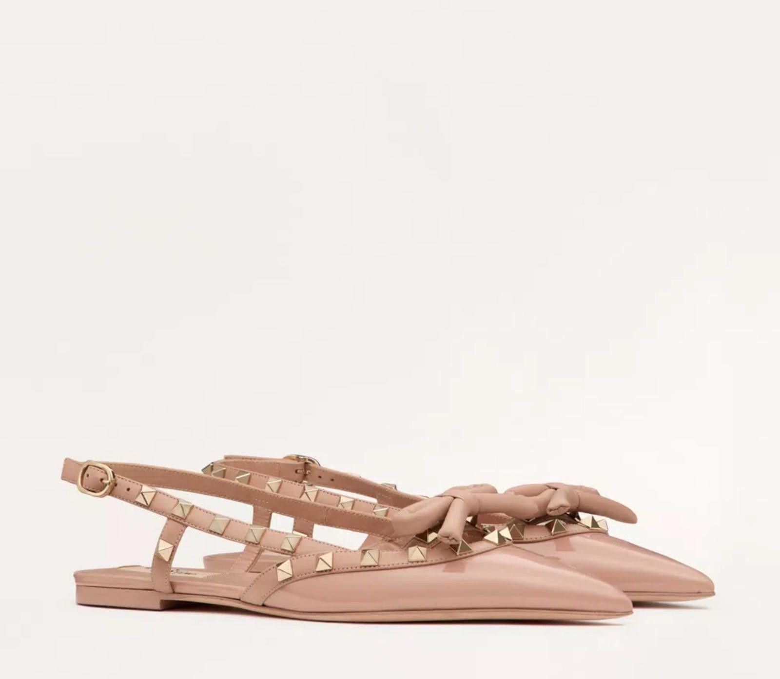 Other Valentino Rockstud Bow Ballerina Slingback Size US 7.5 / IT 37.5 - 2 Thumbnail