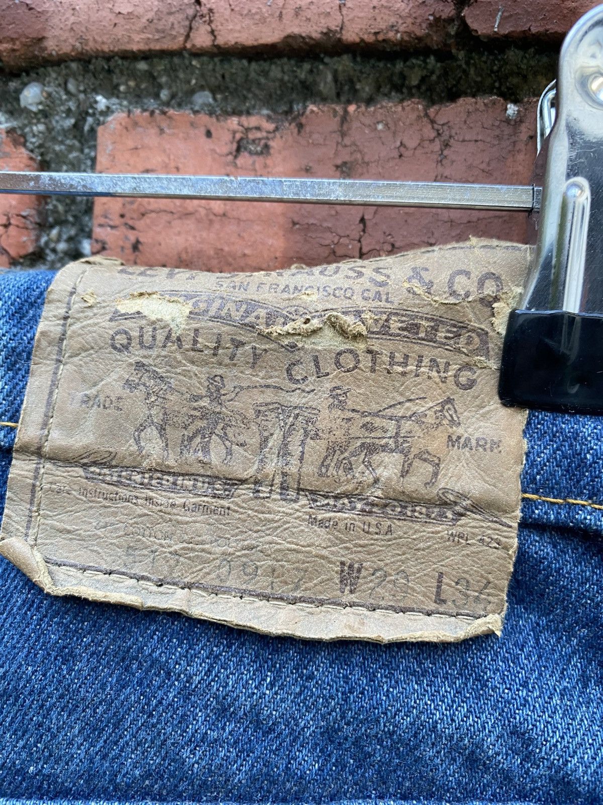 Levi's Vintage Clothing W29x34 Vintage levi's 517 orange tab made in USA Size US 29 - 7 Thumbnail